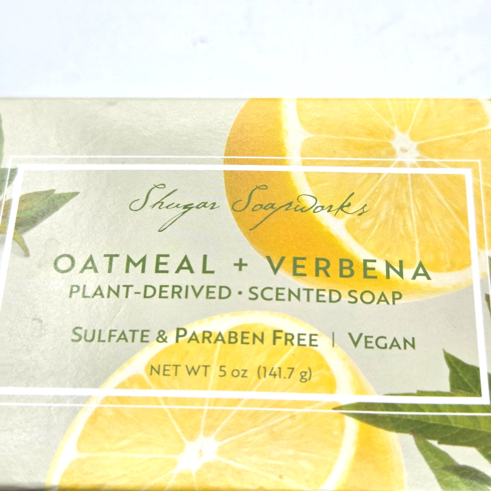 1 BAR Shugar Soapworks Oatmeal & Lemon Verbena – 1 – 5 oz. bar – VEGAN