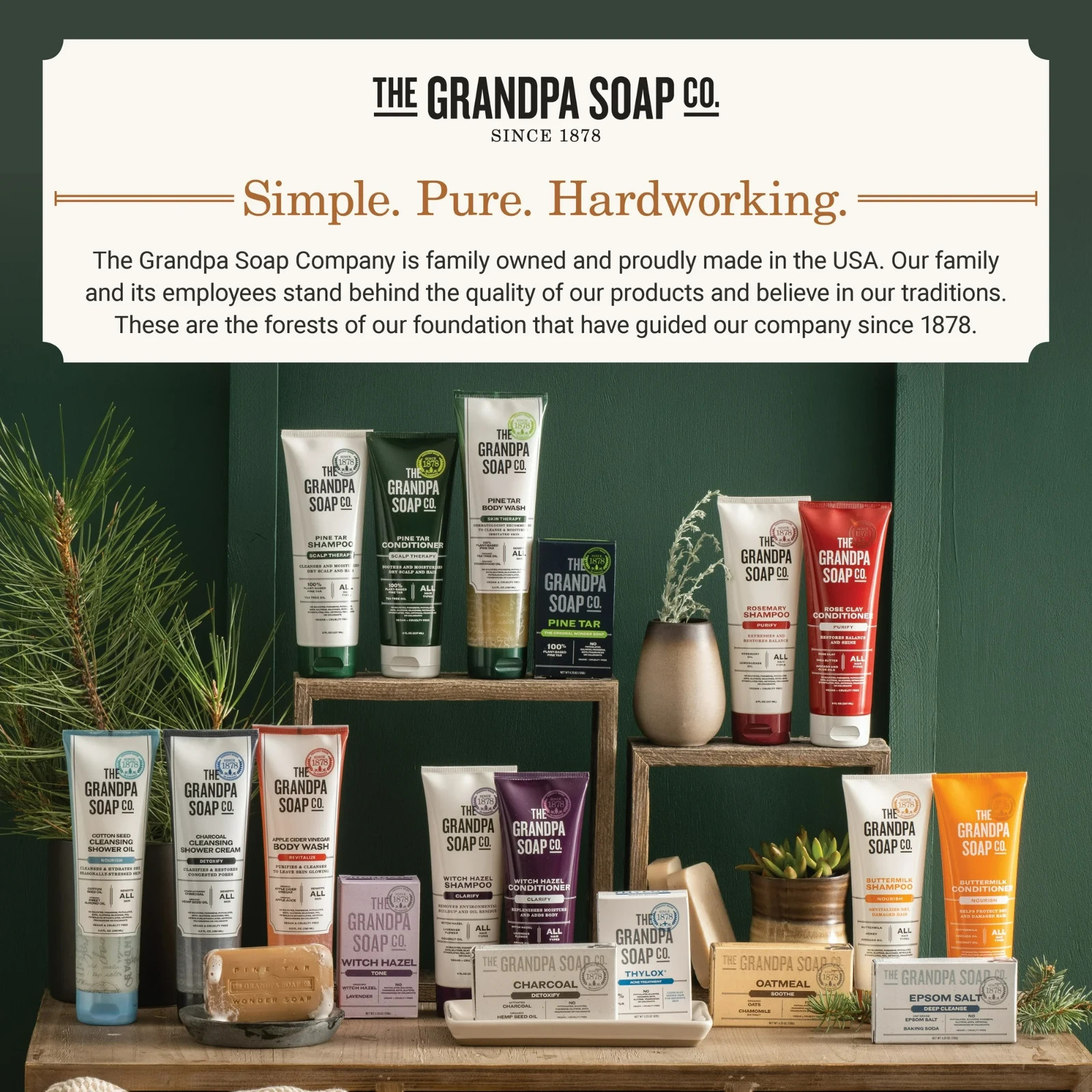 Grandpas Soap Bar Pine Tar 4.25 OZ