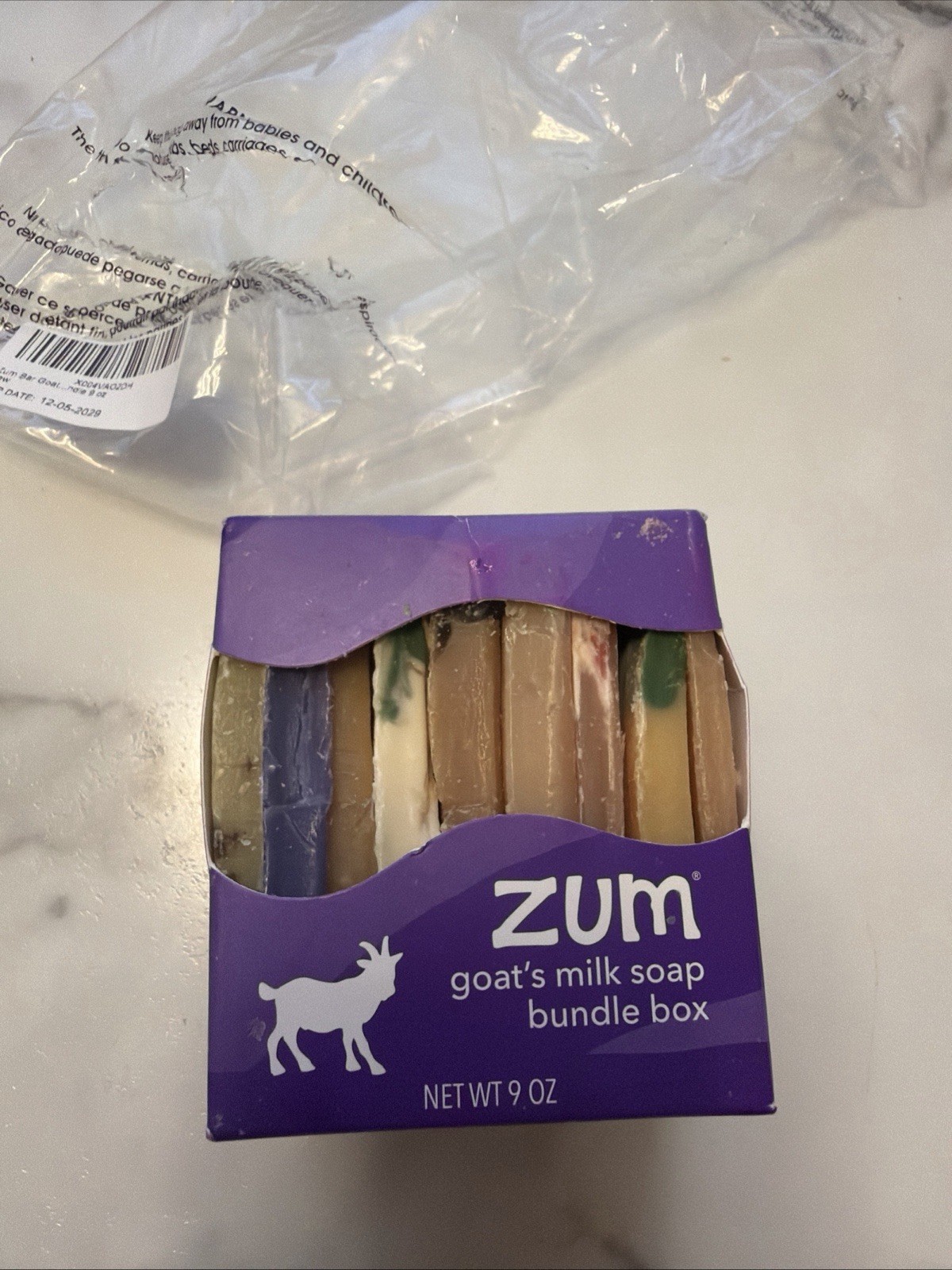 Zum Goats Milk Soap bundle box. Indigo Wild