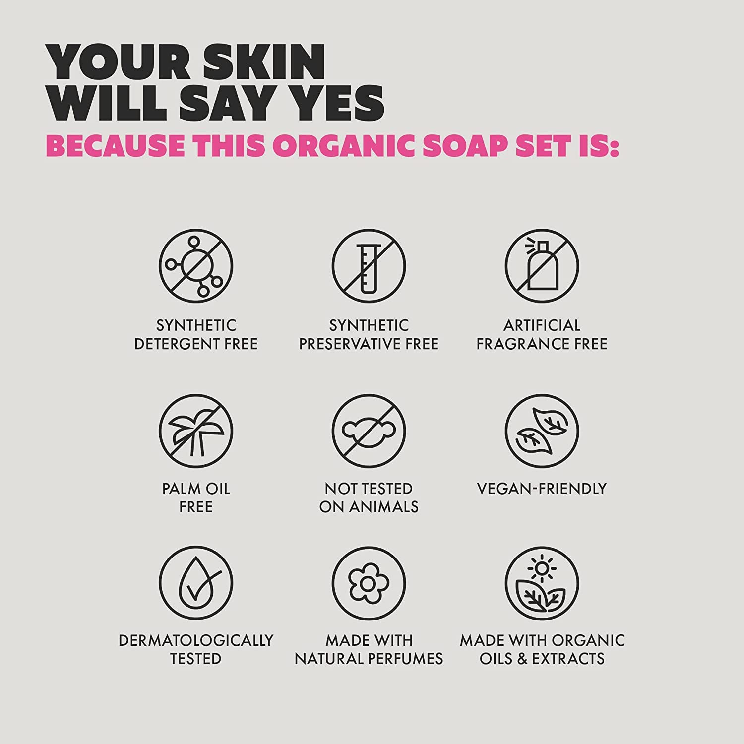 Organic Soaps Bars (Set of 8) – Shea Butter, Olive Oil, Lavander and Sandalwood,