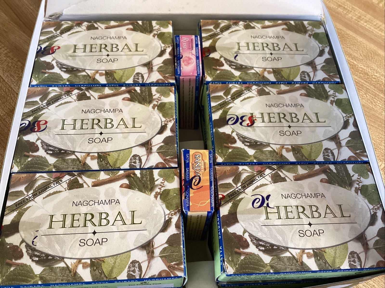 SATYAM Aromatherapy Herbal Soaps 2.6oz & 2 Samples Soaps 12 Total New