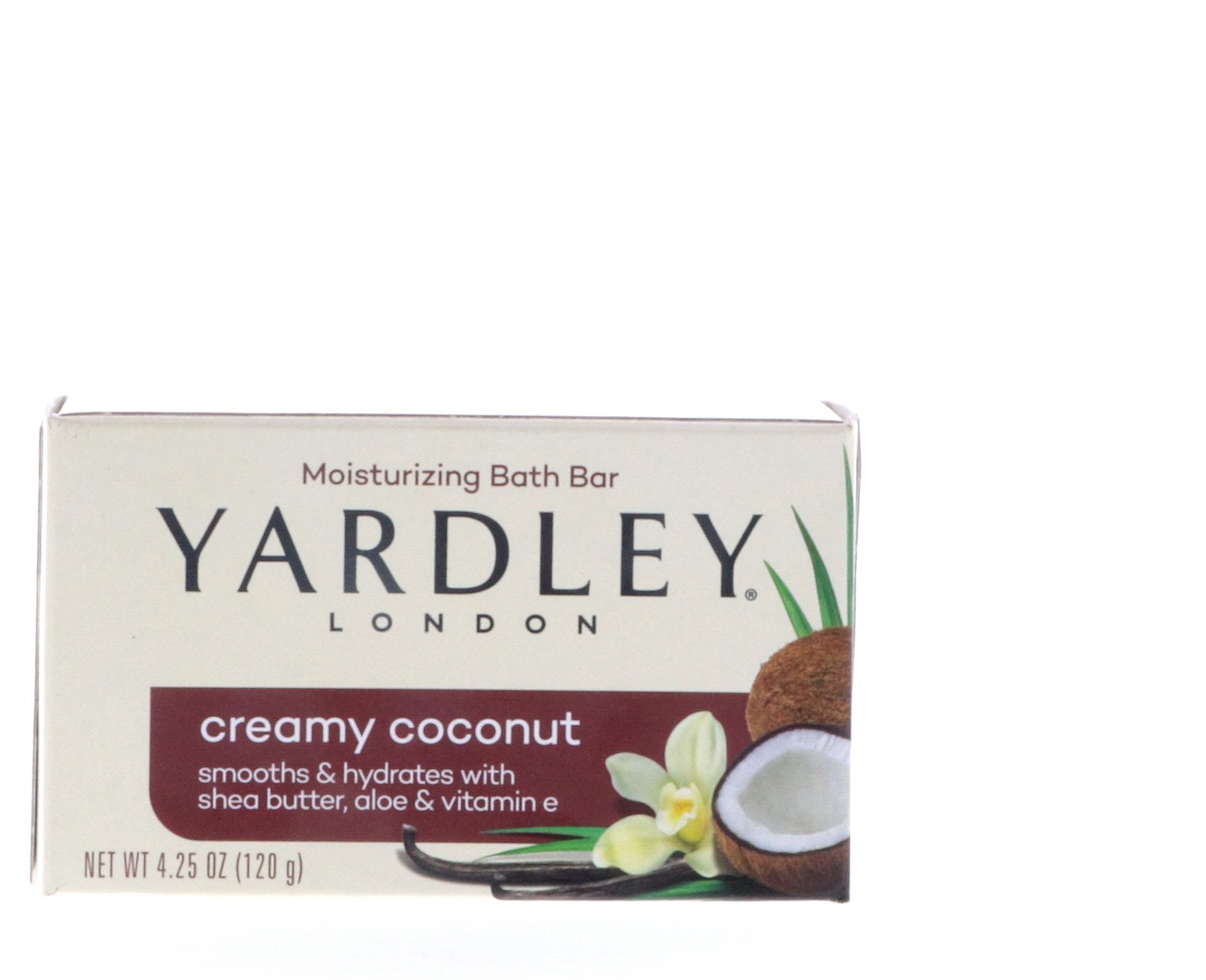 Yardley Creamy Coconut Bath Bar, 4.25 oz 2 Pack