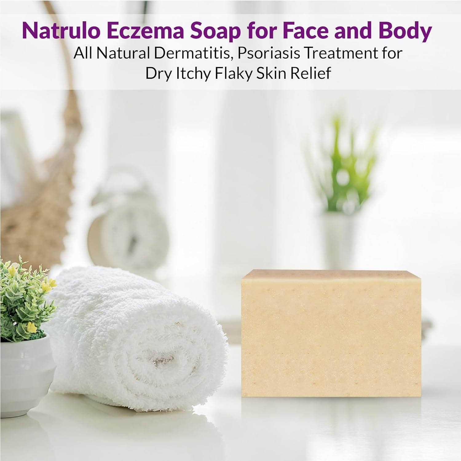 Eczema Soap Bar for Face and Body Â All Natural Dermatitis, Psoriasis Treatmen