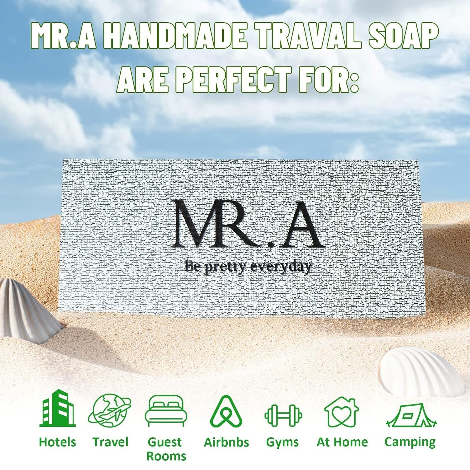 Organic Mini Hand Soap Set – 23 Sweet Scented Travel Bars for All Skin Types