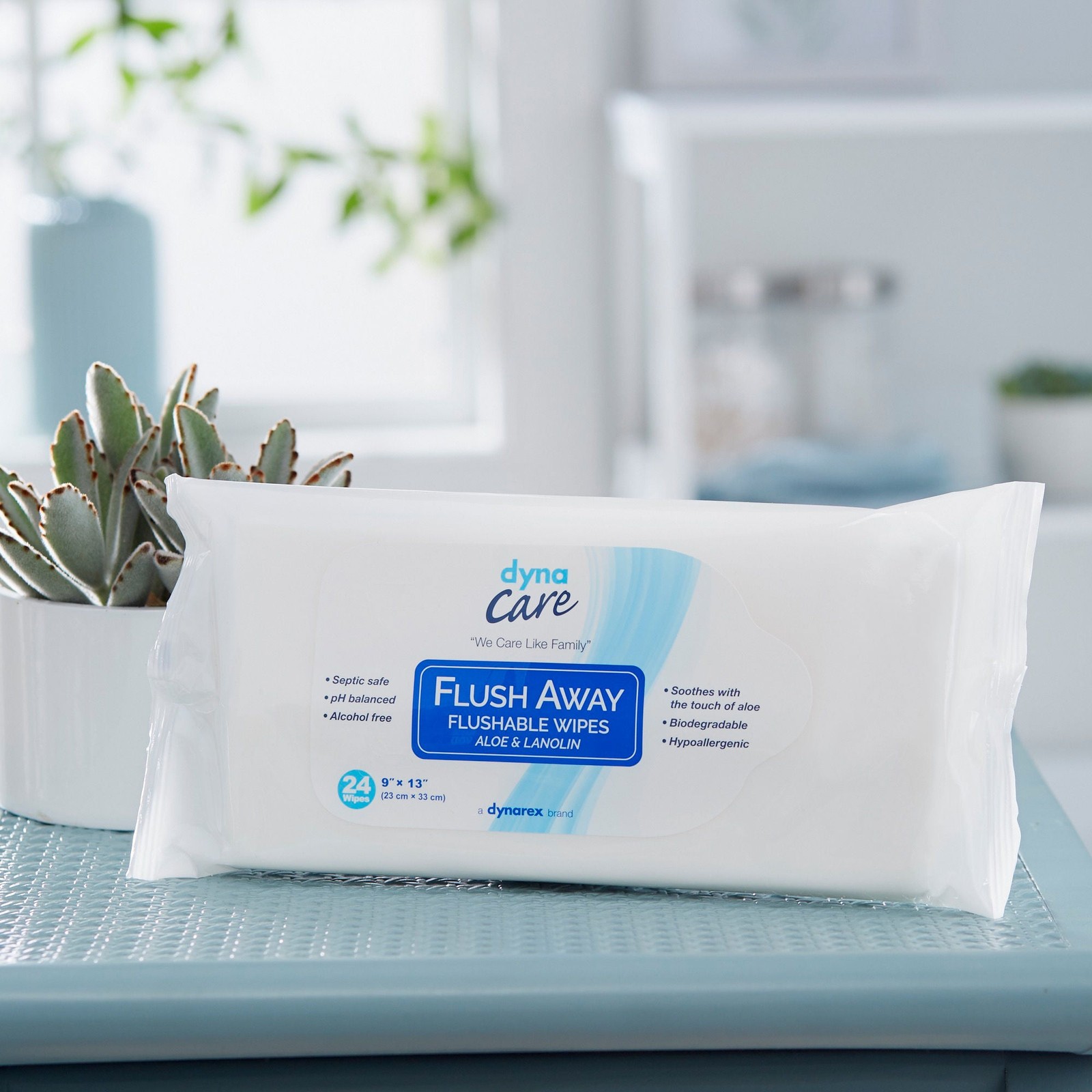 Flush Away Adult Flushable Personal Wipe 9 x 13″ 1322 576 Wipes