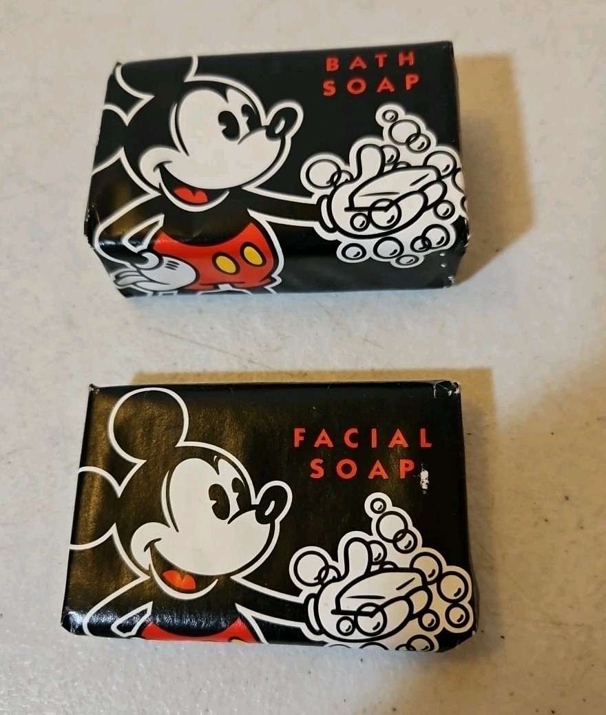 2 Bars Mickey Mouse Soap Walt Disney World Resorts Facial Soap & Bath Soap