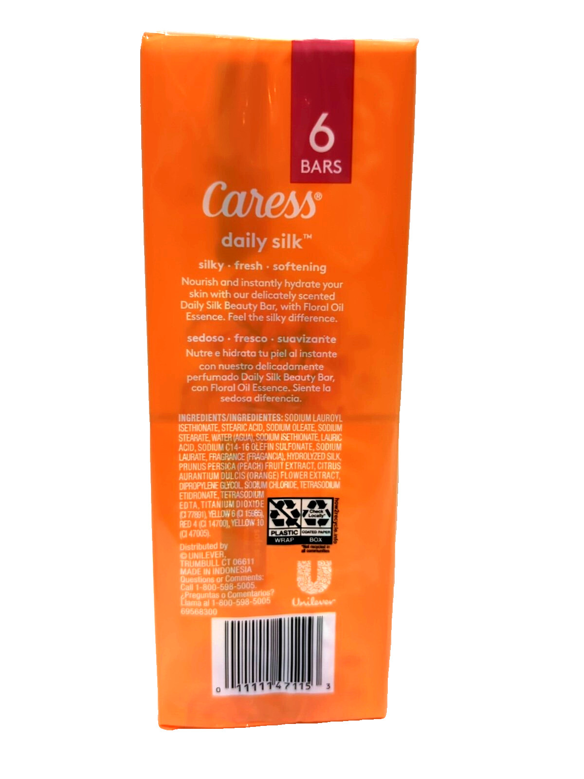Caress Bar Soap Discontinued Formula Floral Oil Essence 6 Bars NEW