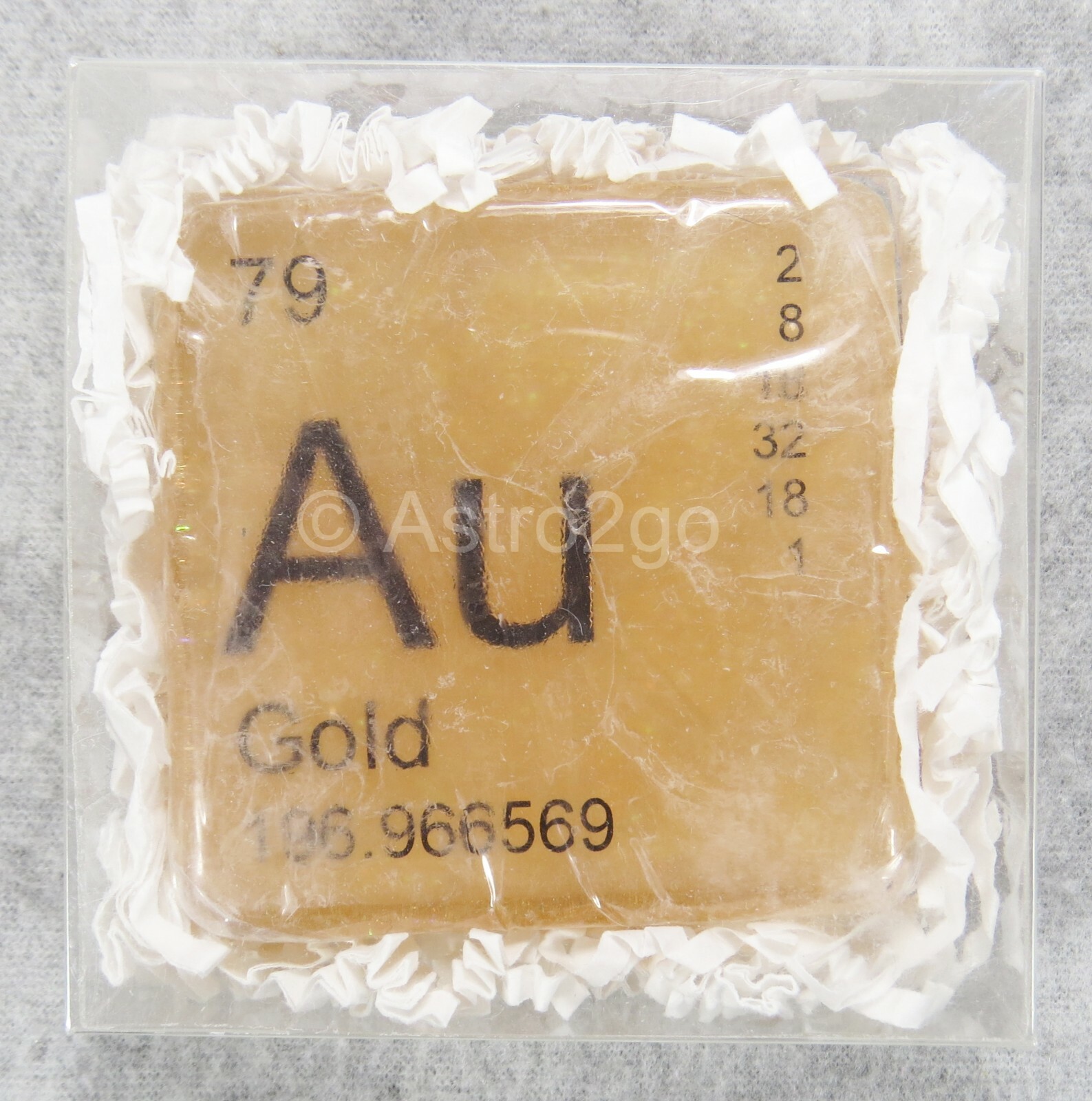 PERIODIC TABLE ELEMENT “Au” GOLD NOVELTY HAND BATH SOAP-4 oz JUST BUBBLY NEW!