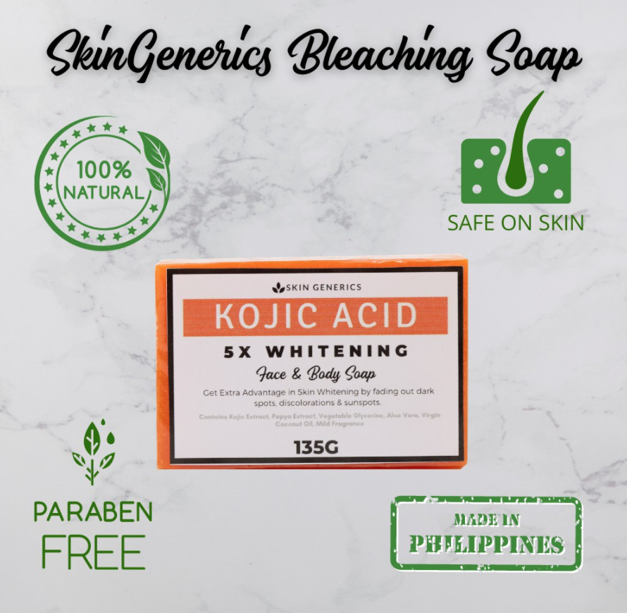 Skin Generics KOJIC ACID 5x Whitening Face & Body Soap (135g)