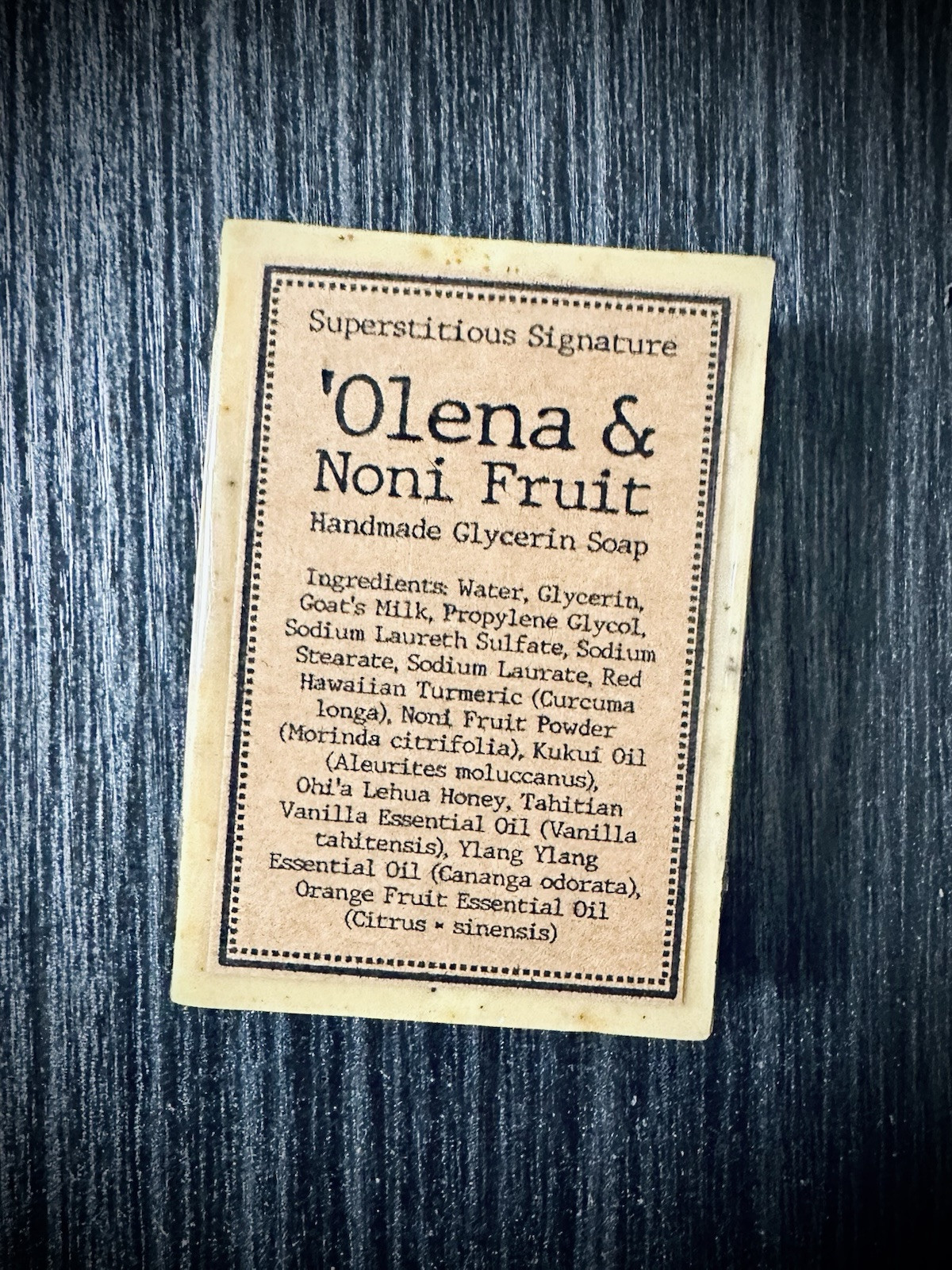 ‘Olena & Noni Fruit Handmade Glycerin Soap (Handmade, Organic, Turmeric)