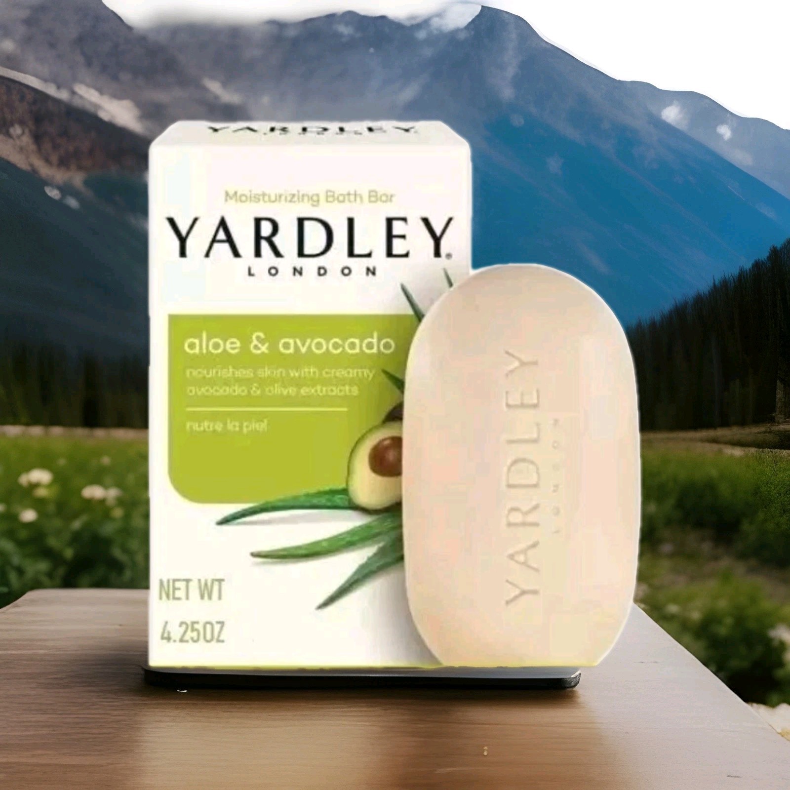 (2) Bars 💚Yardley Soap Aloe & Avocado 4.25oz Sealed!