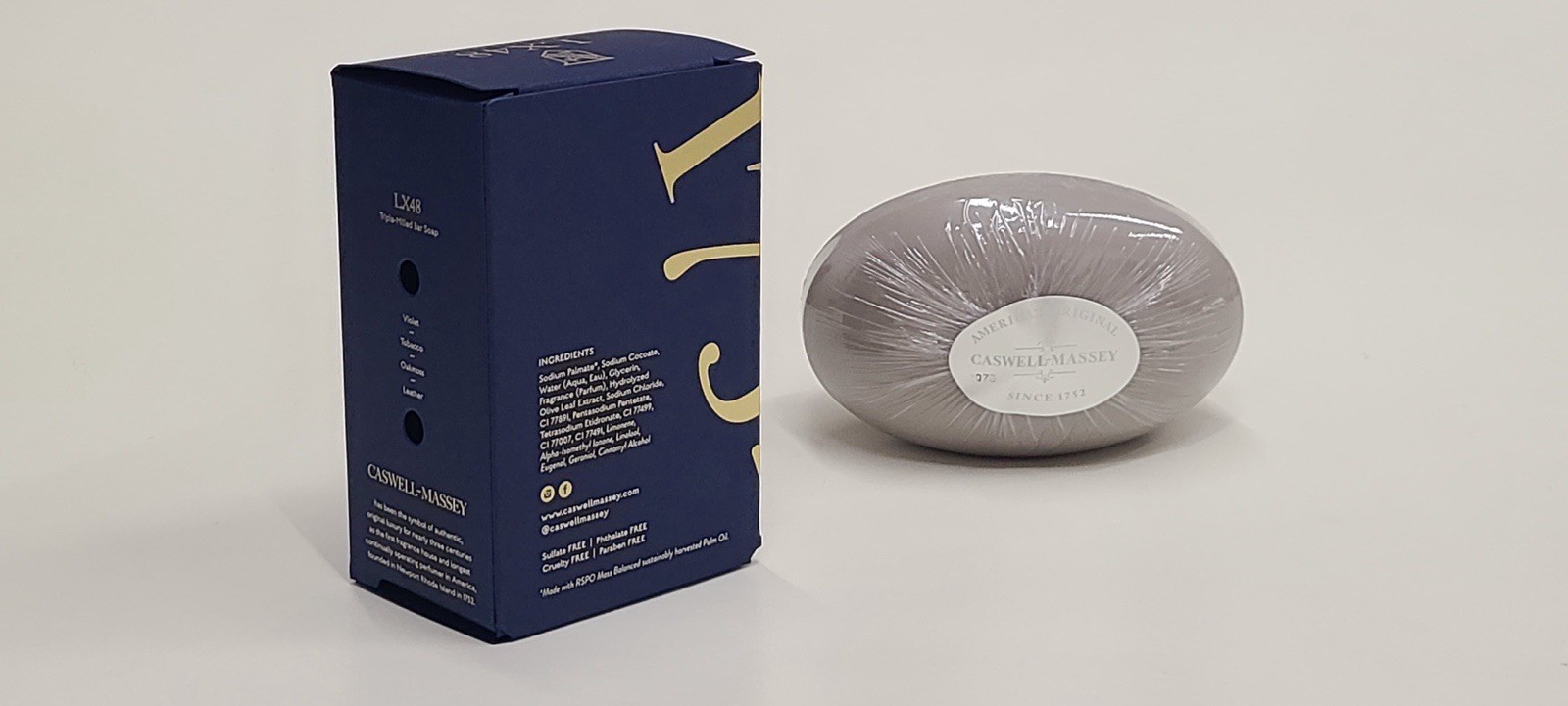 Caswell Massey LX48 Triple Milled Single Bar Soap