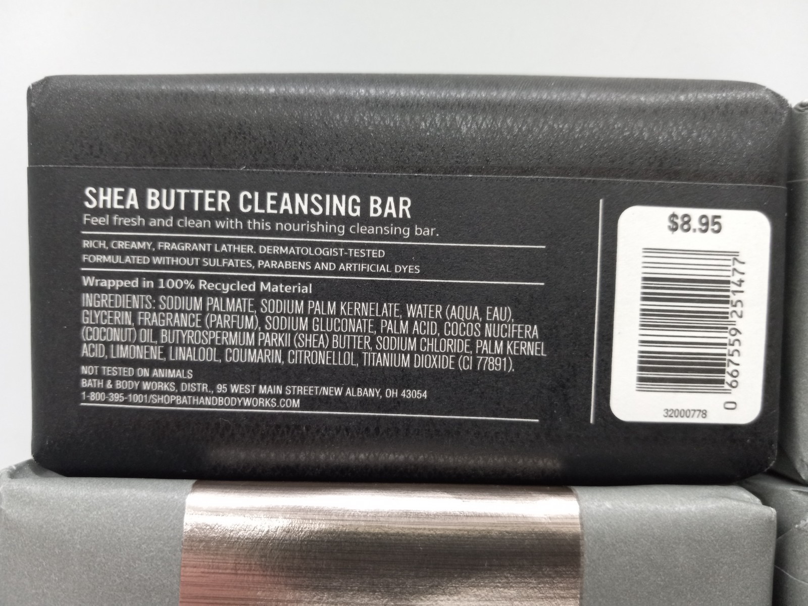 Bath & Body Works Cleansing Bars [4-Pack] GRAPHITE Shea Butter Men’s 5 oz – NEW