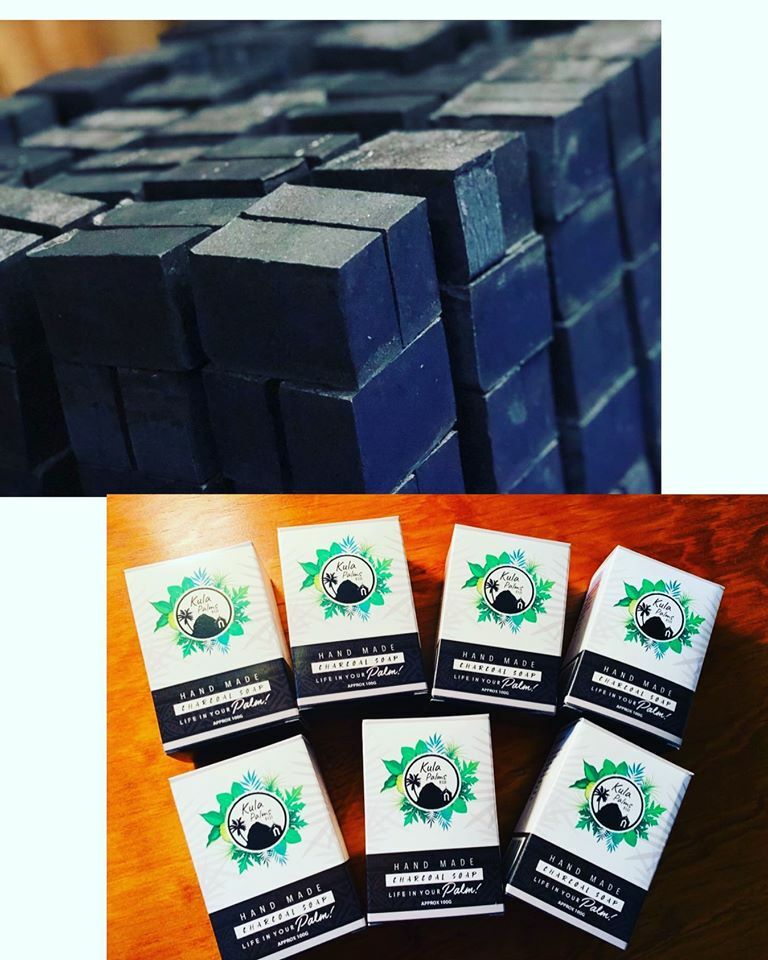 ACTIVATED CHARCOAL GRIT- Natural Handmade soap made with virgin coconut oil