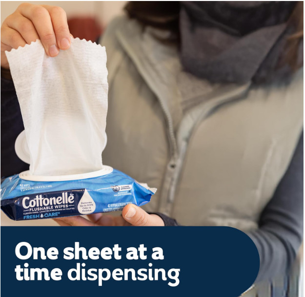 Cottonelle Ultra Fresh Flushable Wet Wipes, 4 Flip-Top Packs Great Price