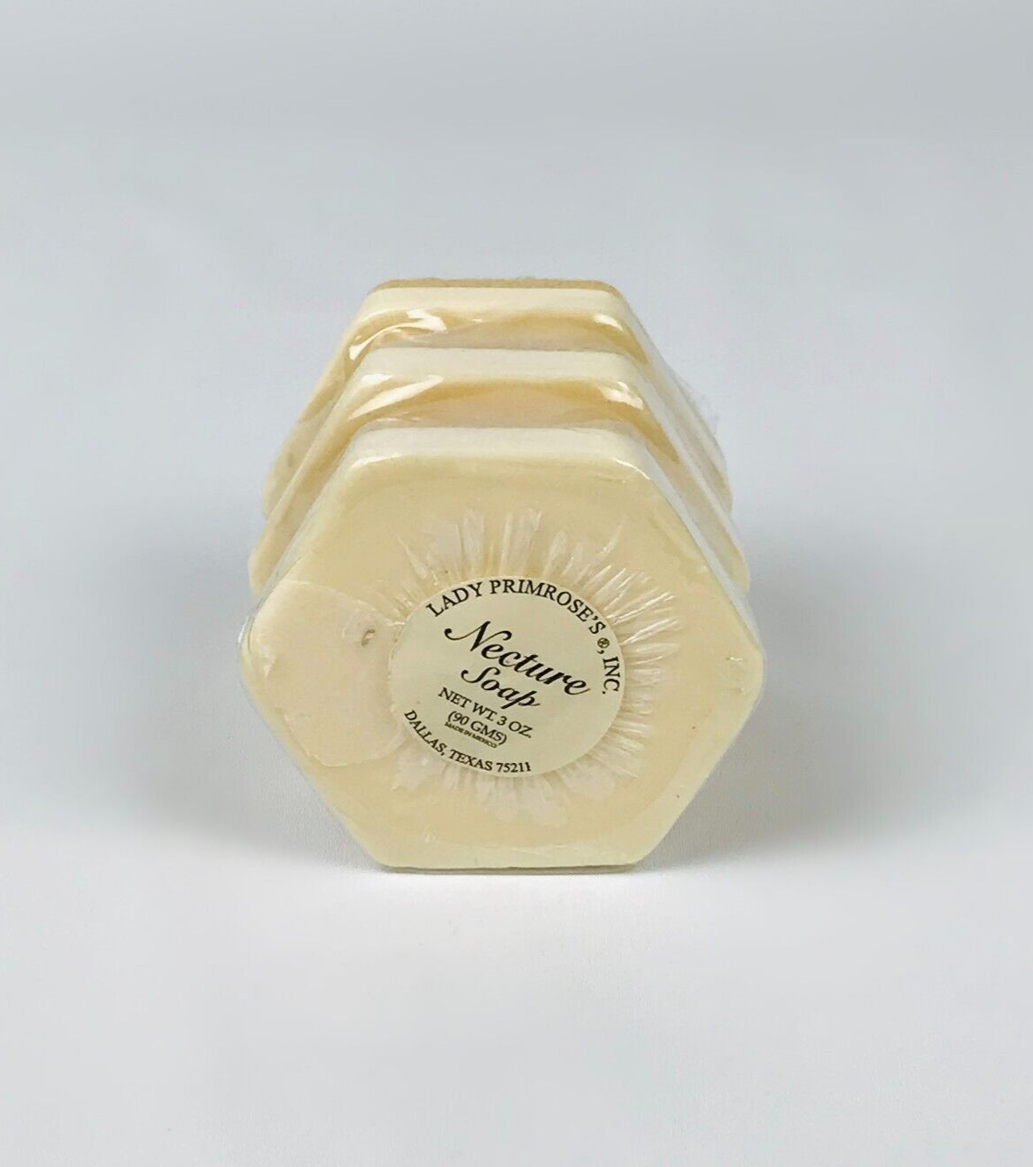 Lady Primrose Necture Soap Dual Pour Cream and Glycerin 3 oz 3 Pack