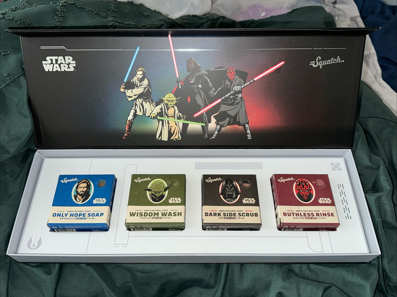 Dr. Squatch STAR WARS Limited Edition Box 4 Soap Bars NIB SEE DESCRIPTION