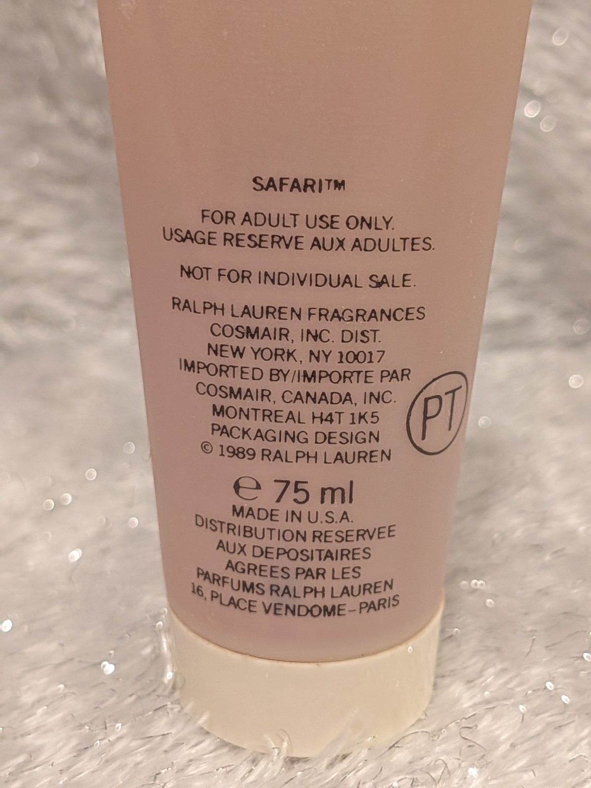 Safari by Ralph Lauren Climate Response Gentle Body Shampoo2.5 fl oz – 1989