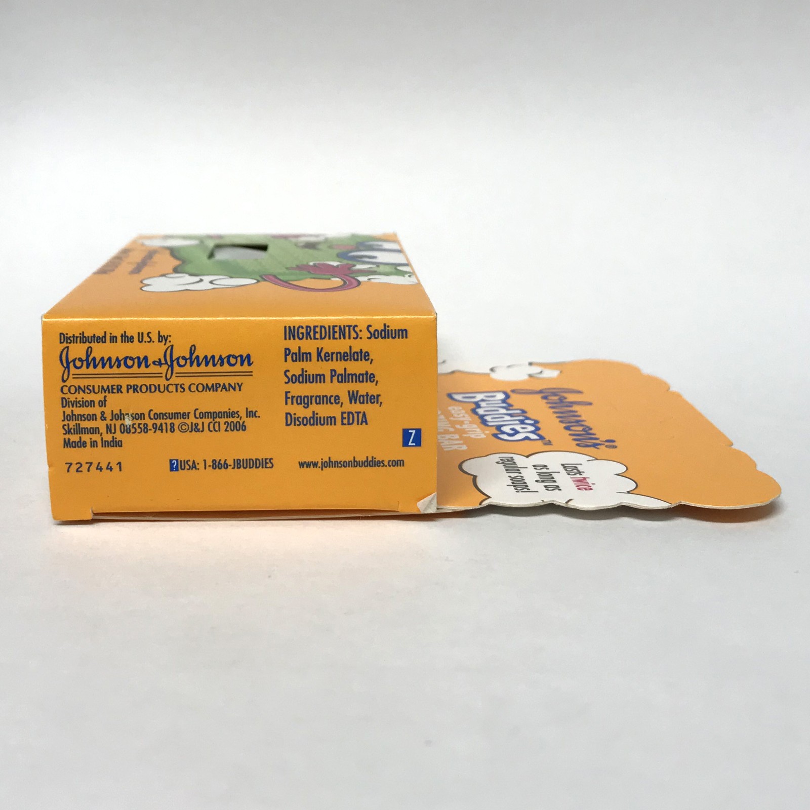 Johnson’s Buddies Kids Easy-Grip Sudzing Bar Bath Soap 2.45oz | NOS Discontinued