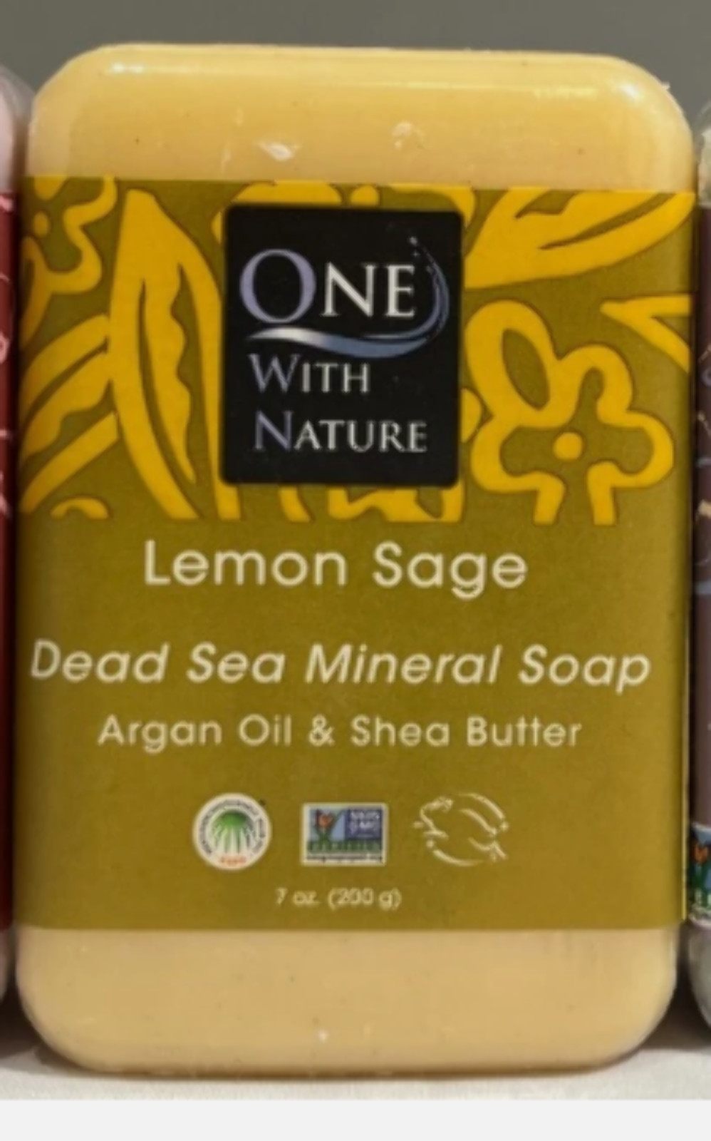 2x ONE WITH NATURE Lemon Sage Bar Soap, 7 OZ