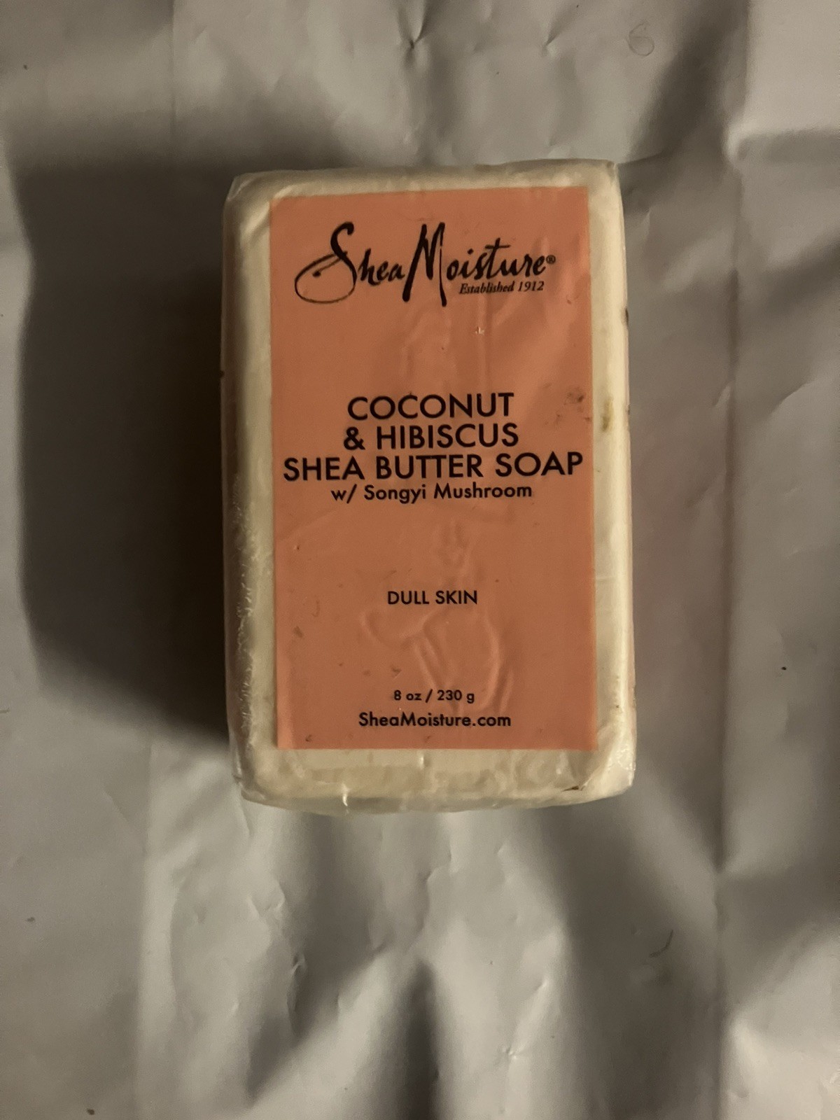 Shea Moisture Bar Soap Coconut & Hibiscus Shea Butter For Dull Skin 8 Ounces