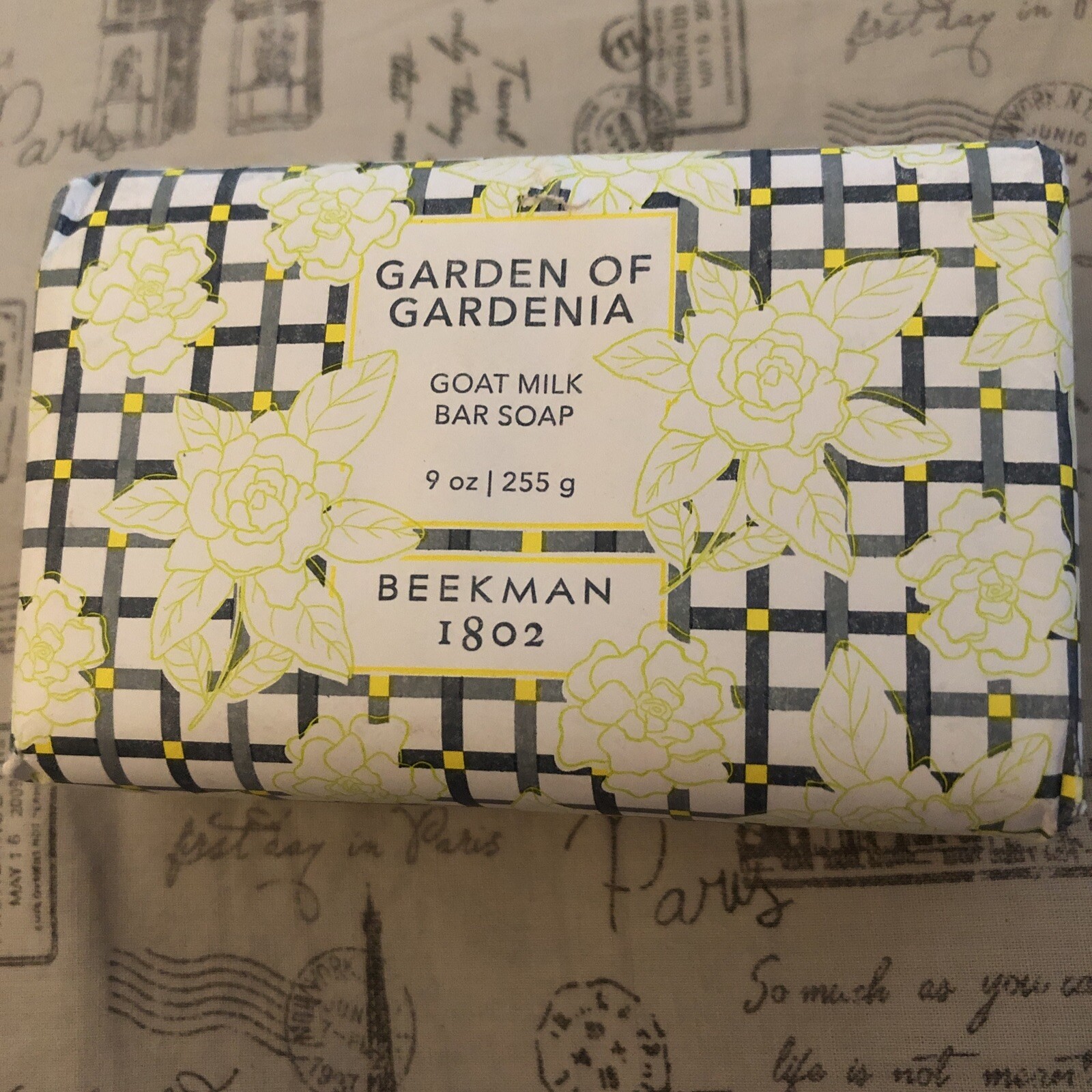 BEEKMAN 1802 Garden Of Gardenia Goat Milk Bar Soap 255g Jumbo Sealed NIB