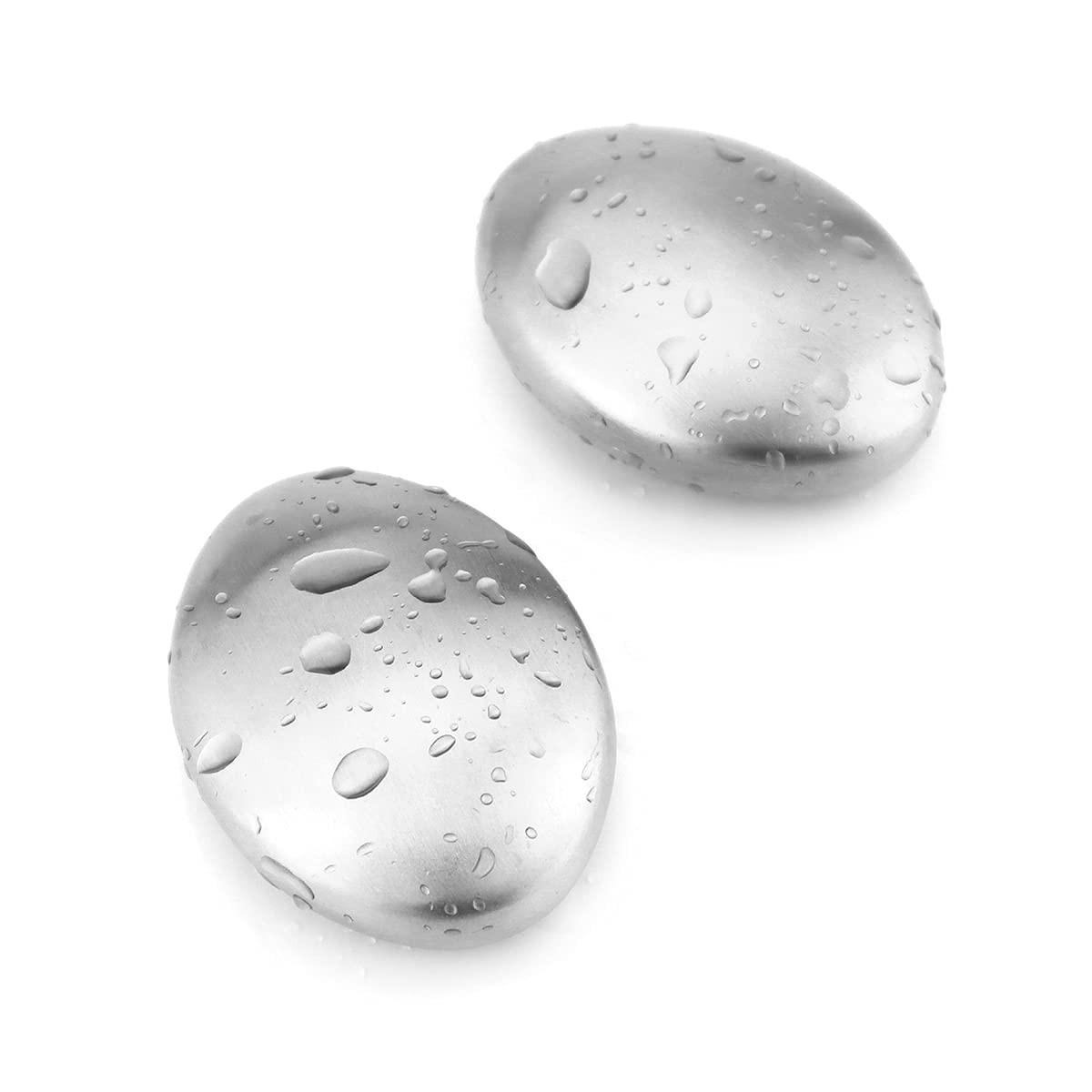 2 PCS Stainless Steel Soap, Magic Metal Odor Remover Bar Eliminating Smells Like