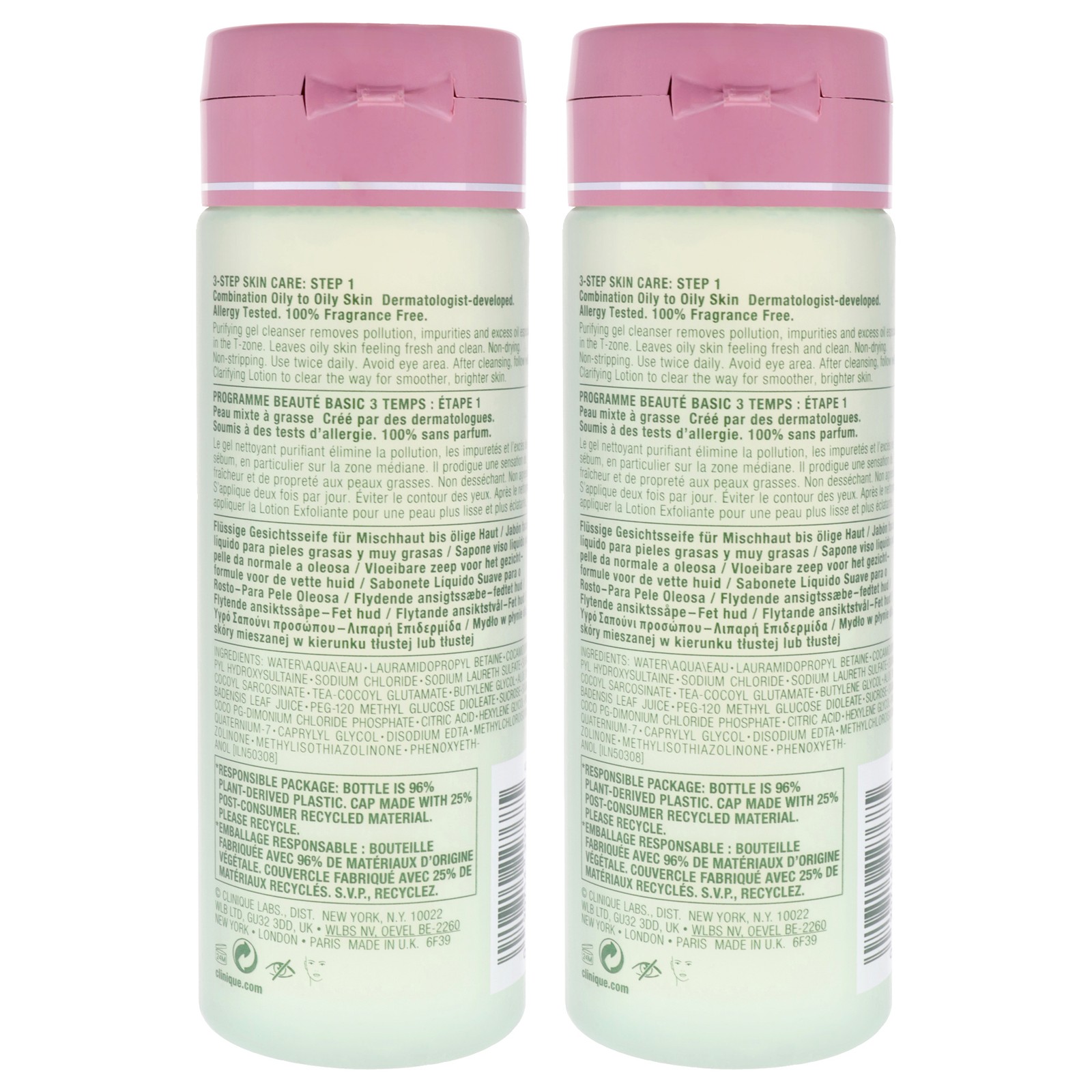 All About Clean Liquid Facial Soap Oily Skin Formula by Clinique – 6.7 oz
