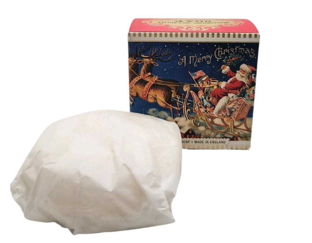 NIB Shea Butter Soap Michel Design MERRY CHRISTMAS Bar 3.5 oz Triple Milled
