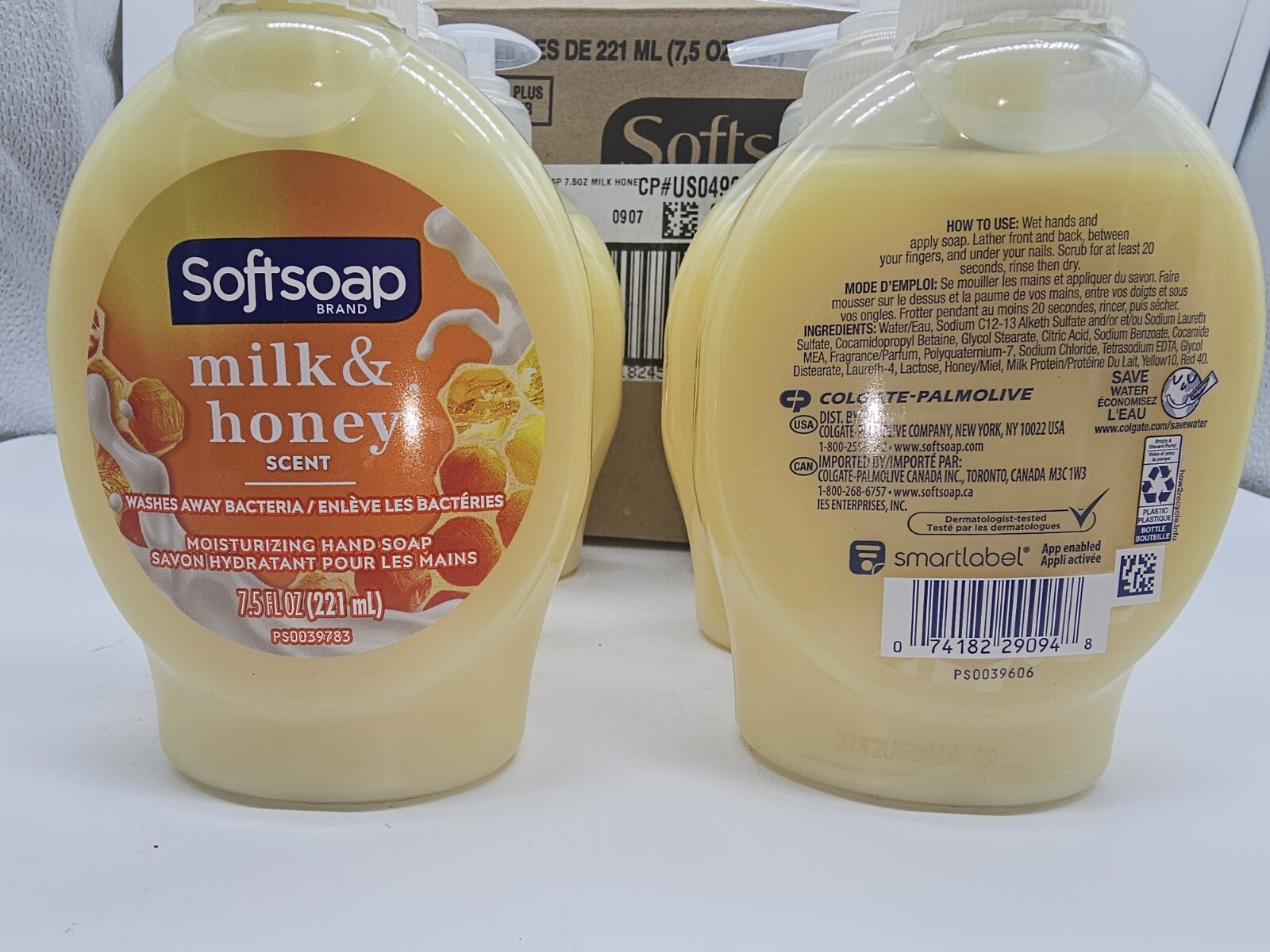 Softsoap Milk & Honey Moisturizing Hand Soap – 6 Pack 7.5 oz Bottles