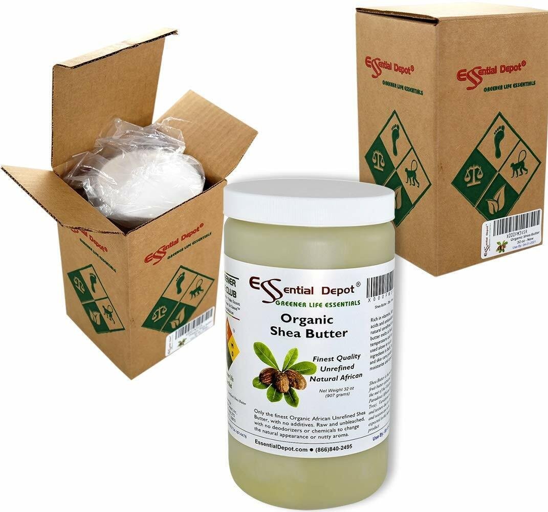 Organic Shea Butter – Grade A – Premium – Unrefined – 32 oz