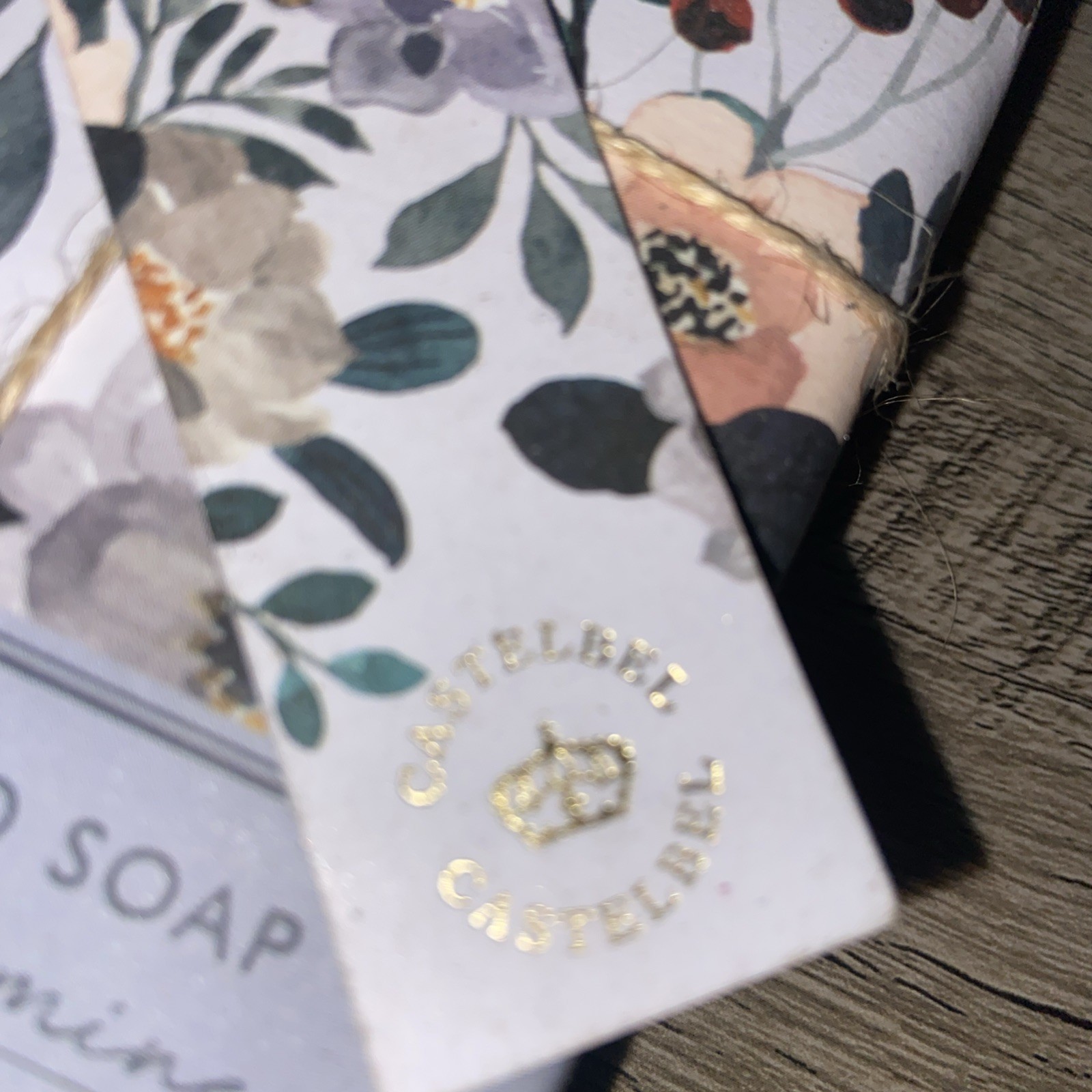 Castelbel Luxury Bath Bar Soap White Jasmine 6.8 ounces Floral Wrap Great Gift