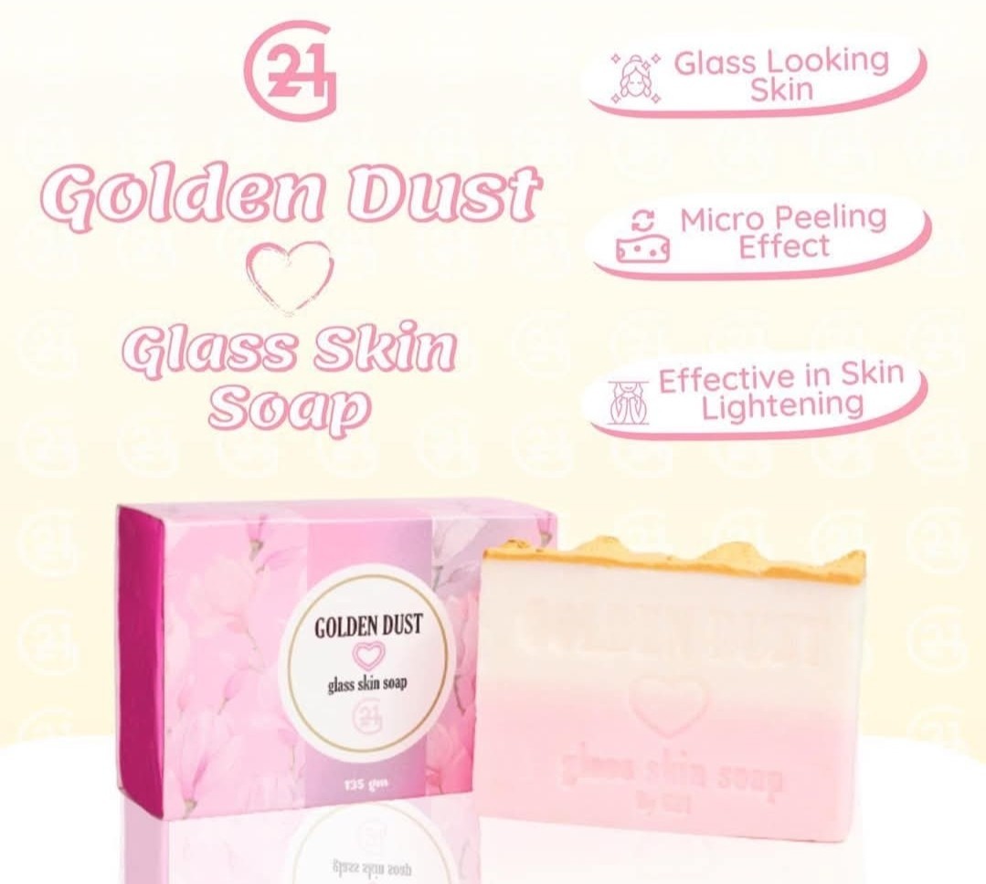 G21 Golden Dust Glass Skin Soap 135g ,1pc