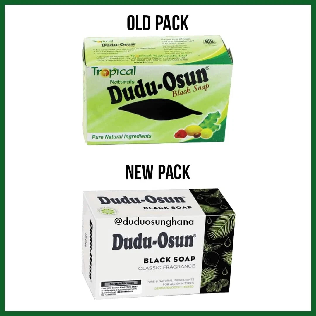 DUDU OSUN AFRICAN BLACK SOAP Tropical Natural Herbal Raw Bars 6(PACK)