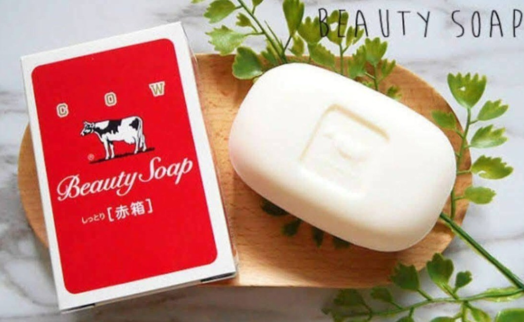3 bars [COW BRAND] Beauty Bar Soap RED Rose Scent 90g JAPAN NEW