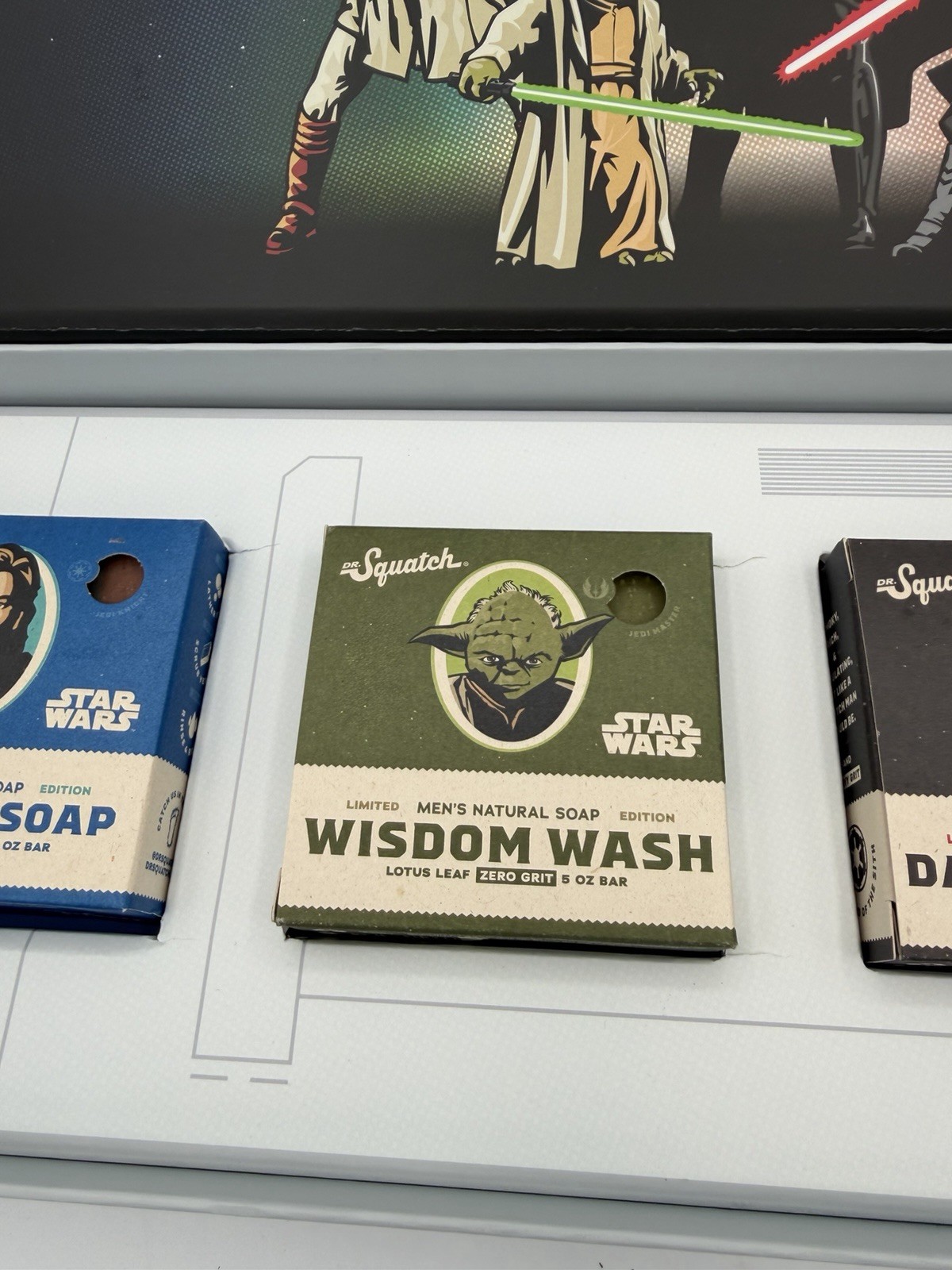 Dr Squatch Star Wars Soap Set 4 Bars of Soap Collector’s Edition SEE PHOTOS