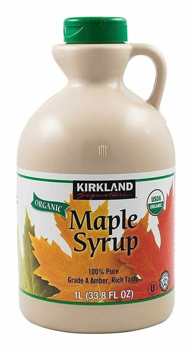 Kirkland Signature 100% Maple Syrup, Dark Amber, 33.8 fl. oz.