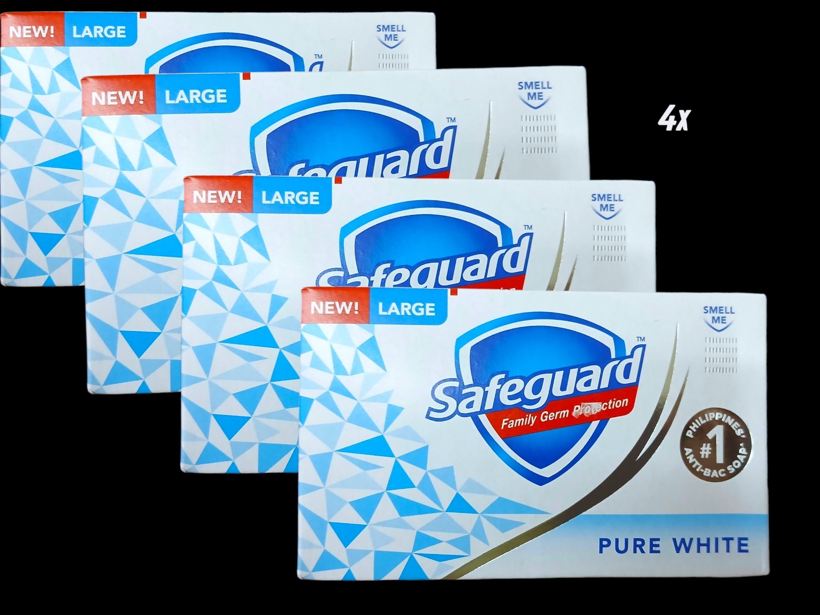 New SAFEGUARD Pure White 115g x 4 Philippines