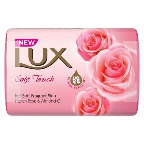 Lux Soft Touch French Rose & Almond oil Soap Bar, 100g ,pack of 4+1 bar free