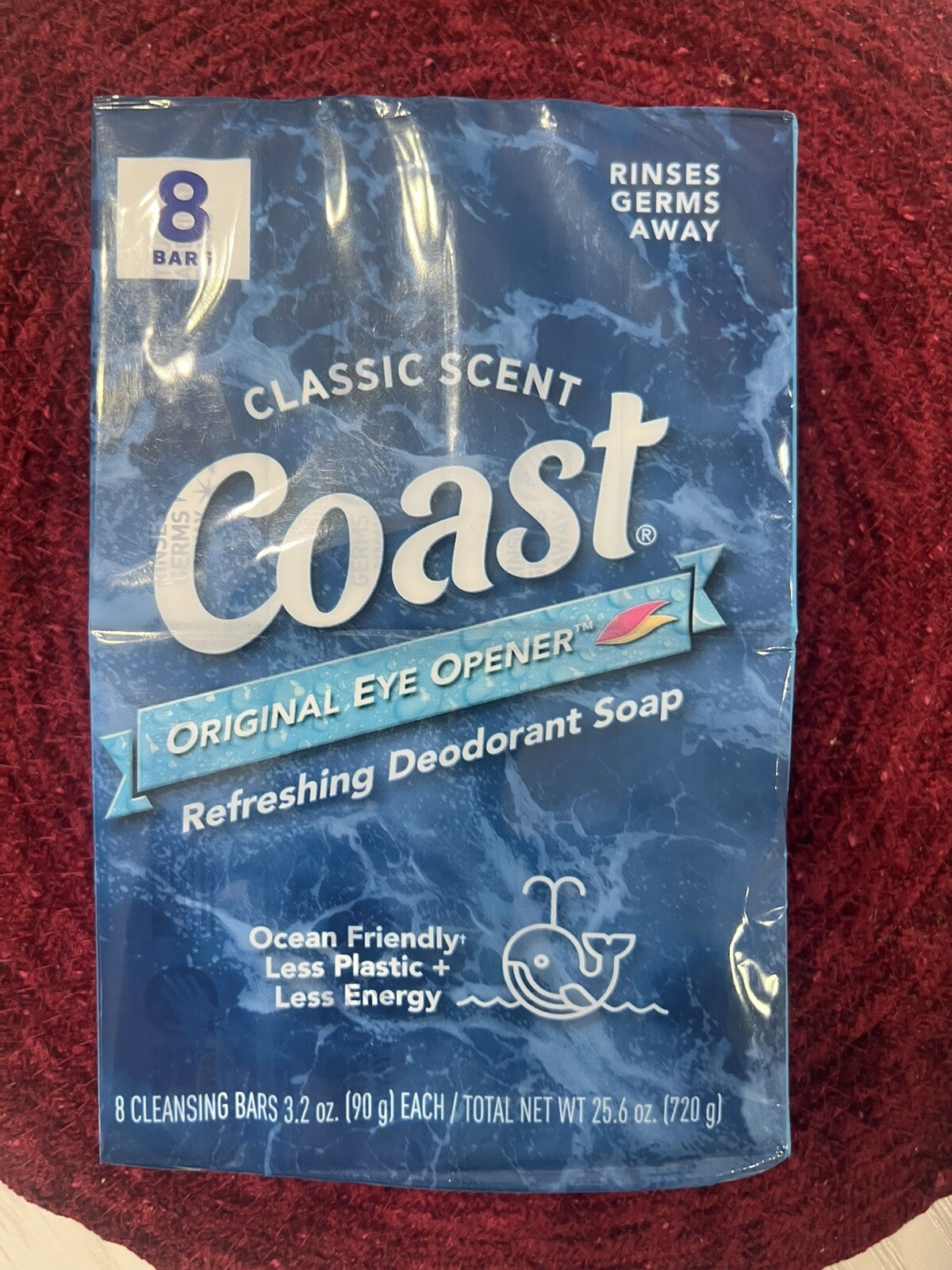 Coast Refreshing Deodorant Bath Soap Classic Scent 8 Bars Sealed