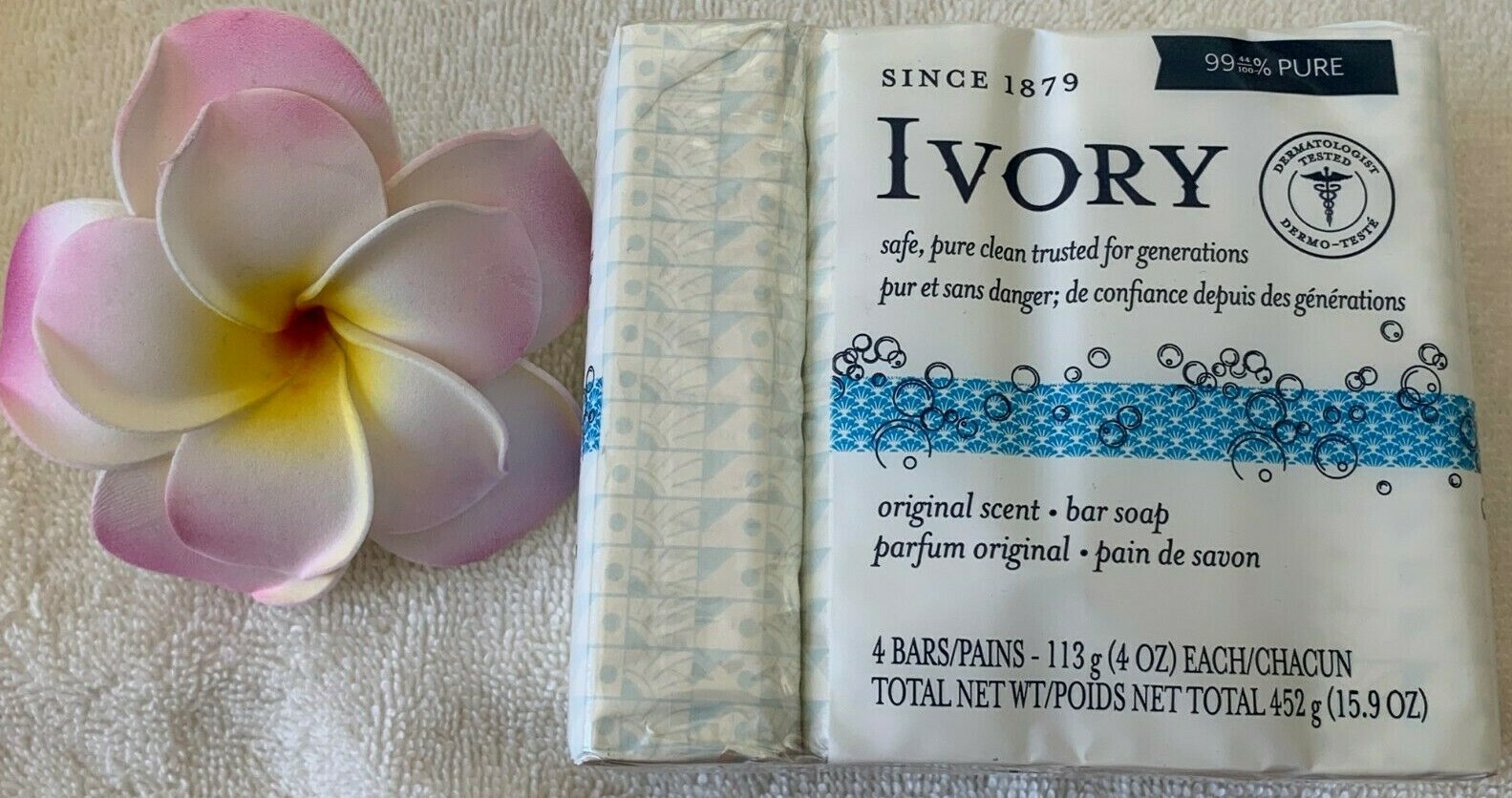 IVORY CLEAN***Original***99.44% PURE CLEAN SOAP (4 BARS)~~4 OZ/EACH~~NEW~~SEALED