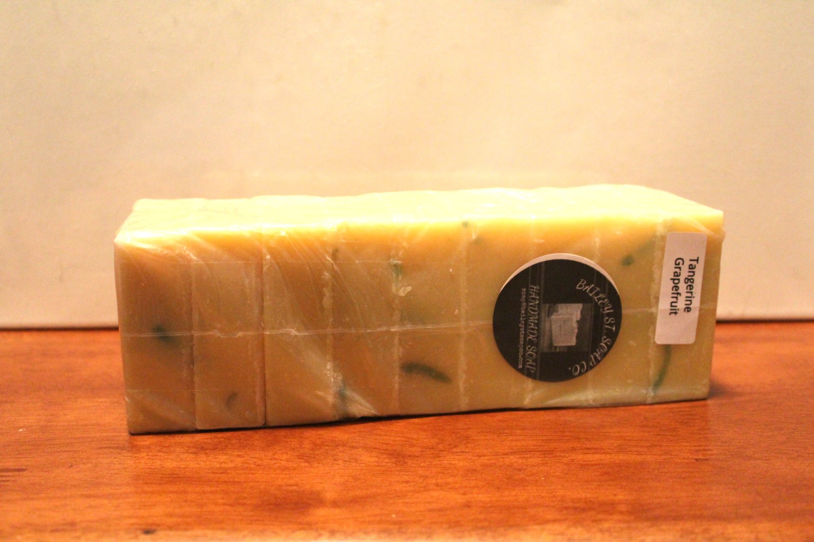 Tangerine Grapefruit Cold Processed Soap Loaf 10 Precut Bars -Free Shipping