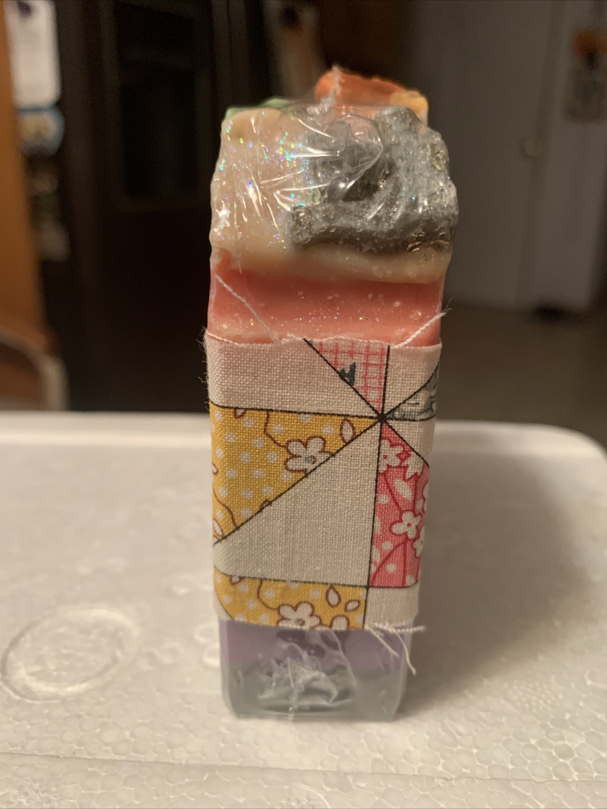Sew Wonderful Buttons Bottles Scissors Decorated Creamy Handmade Soap Brand New