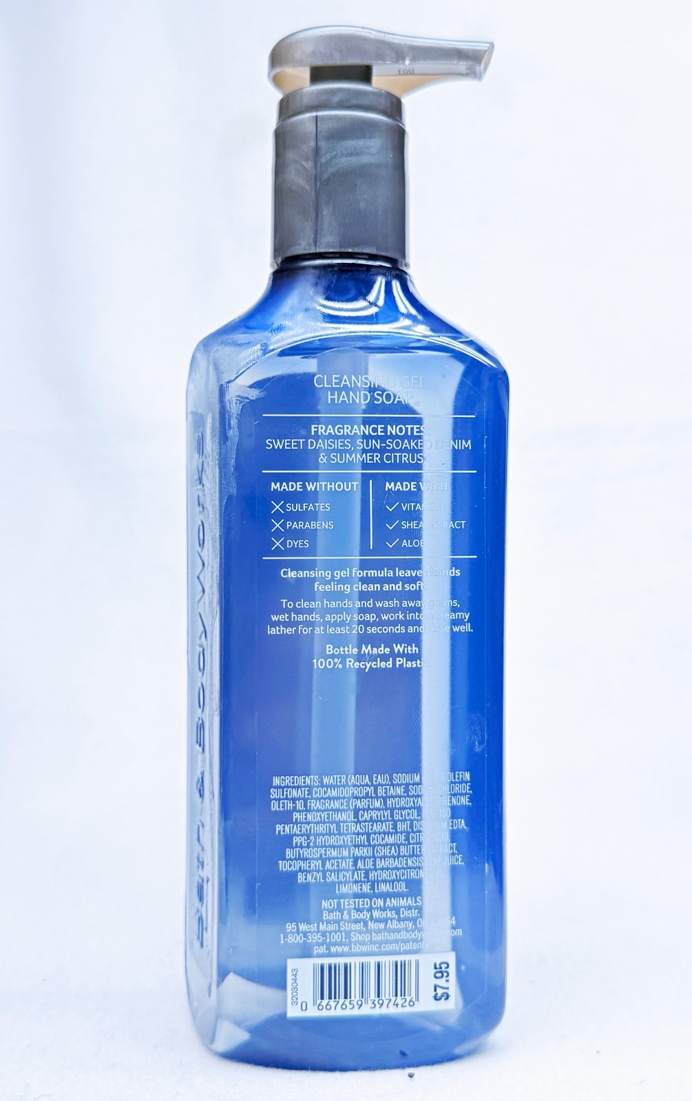4 Bath & Body Works DENIM DAISIES Cleansing Gel Hand Soap 8.0 oz