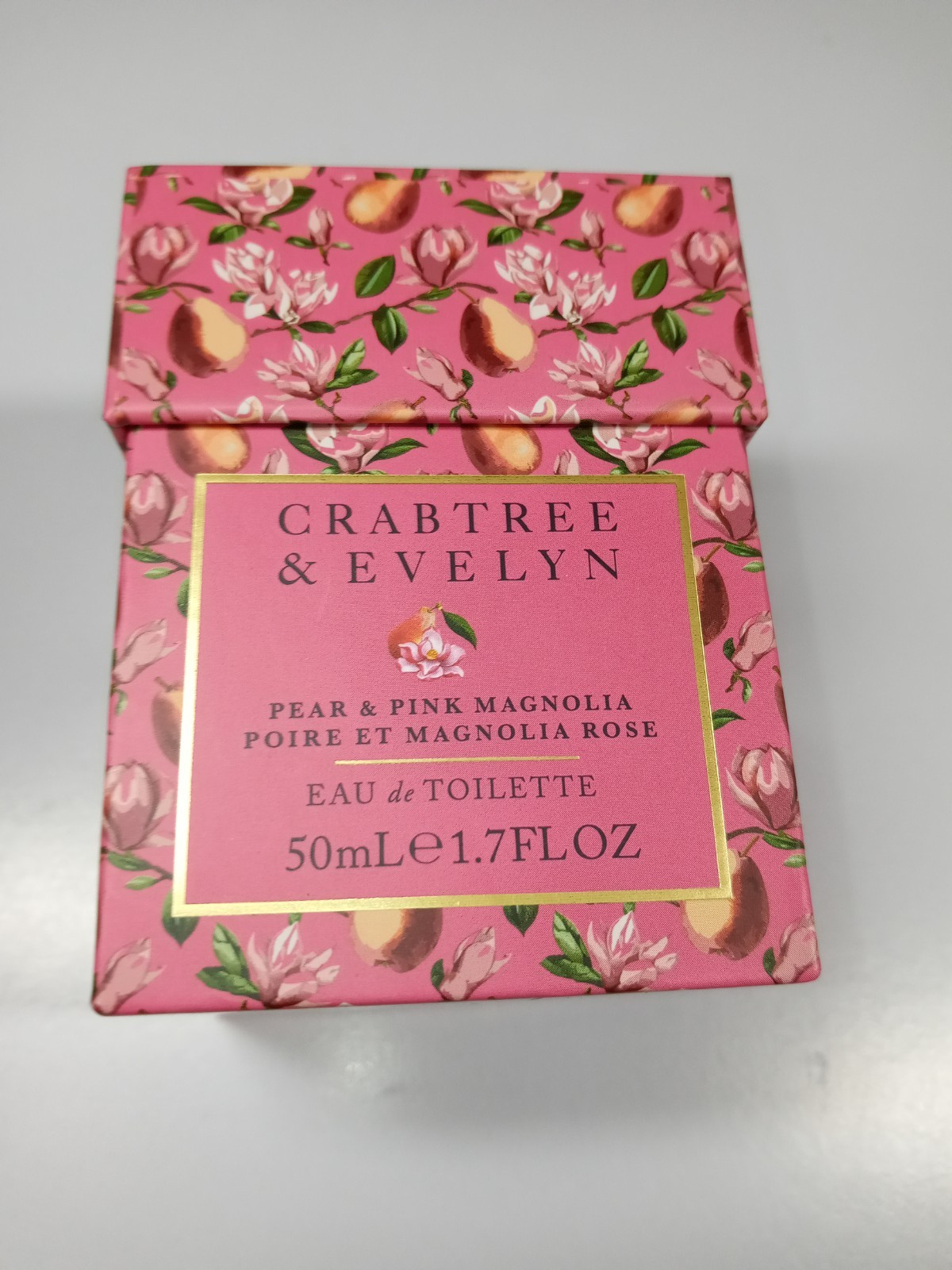 Crabtree & Evelyn Pear & Pink Magnolia Eau de Toilette 50ml/1.71oz NIB