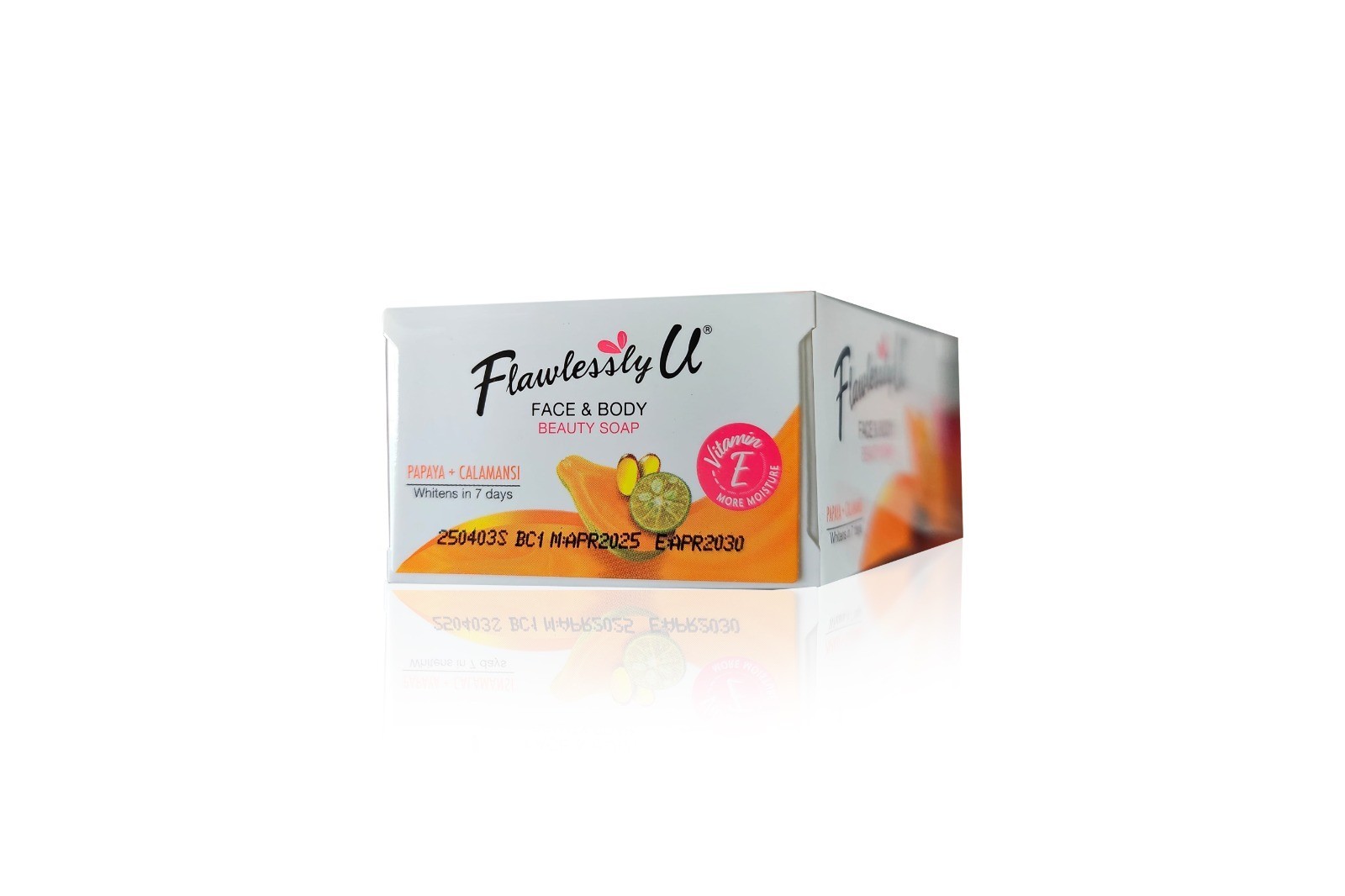 Flawlessly U face and body 2 in 1 beauty soap 125 with papaya/calamansi 125g