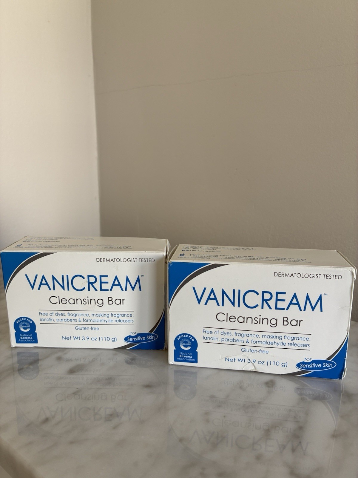 Vanicream Cleansing Bar Fragrance Free 3.9oz, Bundle of 2