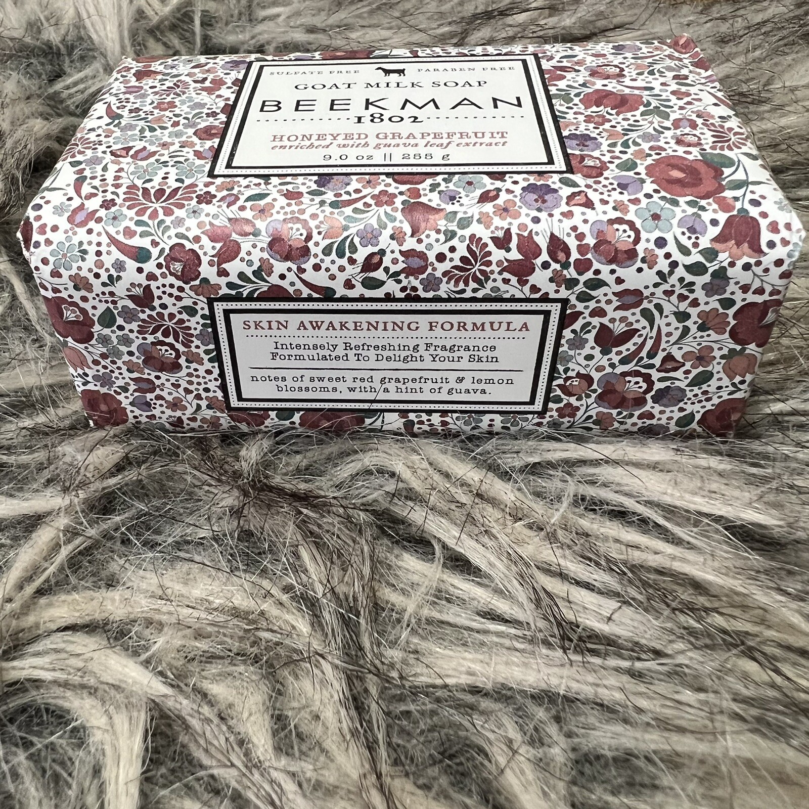 Beekman 1802 Honeyed Grapefruit Goat Milk Soap Bar 9 oz Brand New Sealed