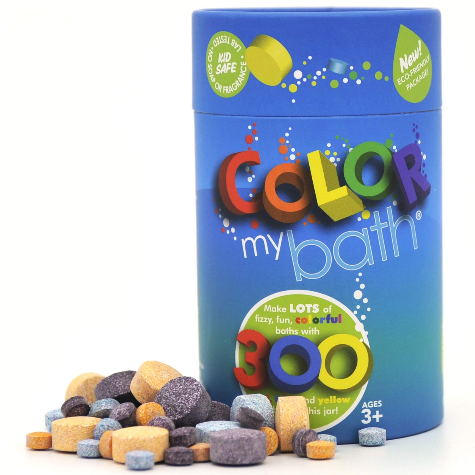 Color MyBath Bath Color Tablets for Kids, 300 Count – Non-Toxic, Color Changing