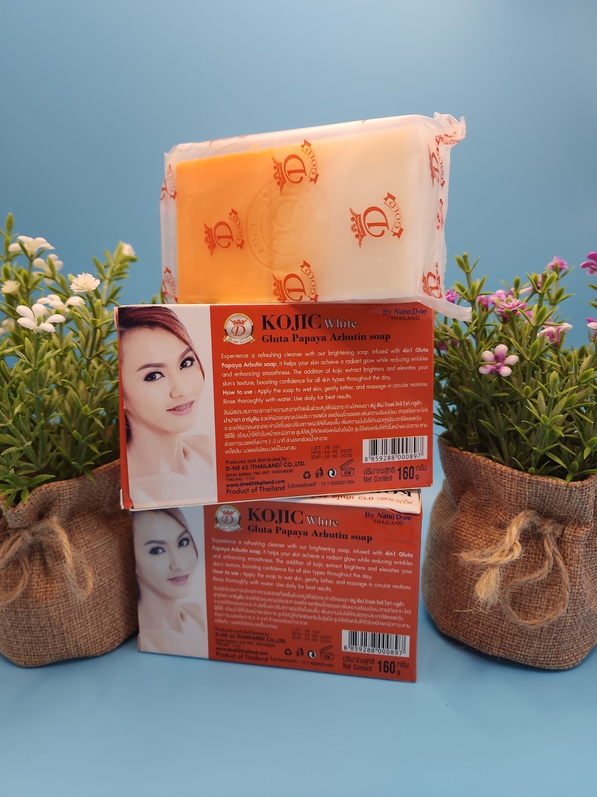 2X Kojic white Gluta Papaya Arbutin 7days White Soap 160g 4 in 1 💯% Authentic